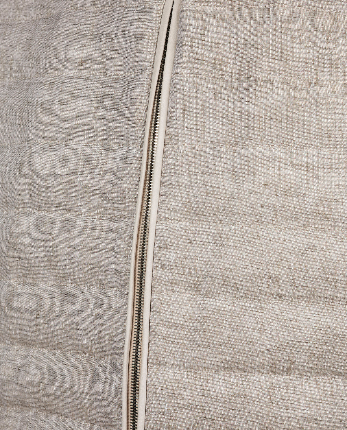 Linnen Bodywarmer - Lichtbruin