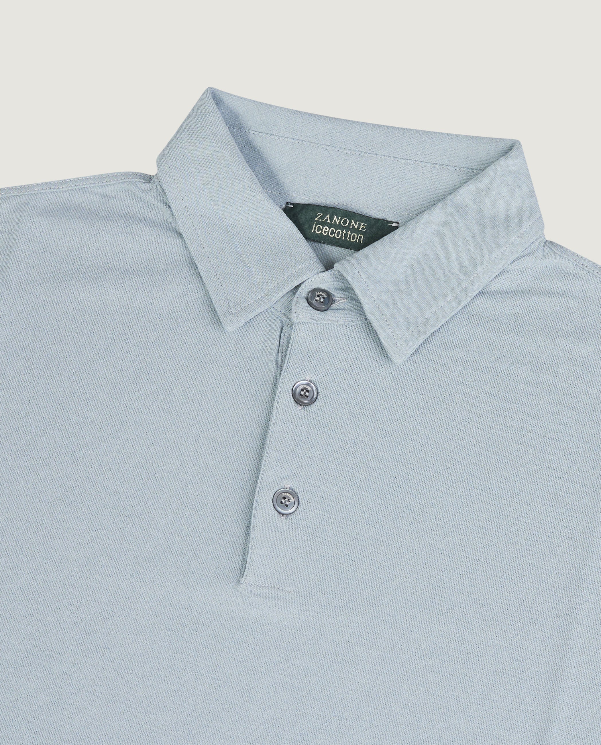 Ice Cotton Polo - Lichtblauw