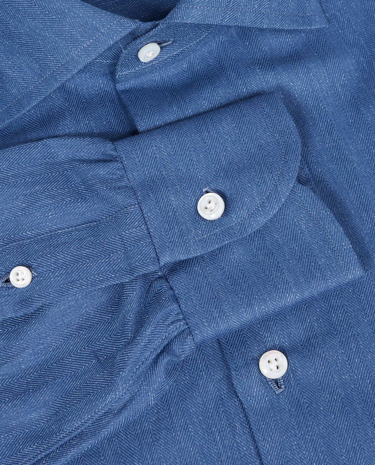 Katoen Cashmere Shirt - Lichtblauw