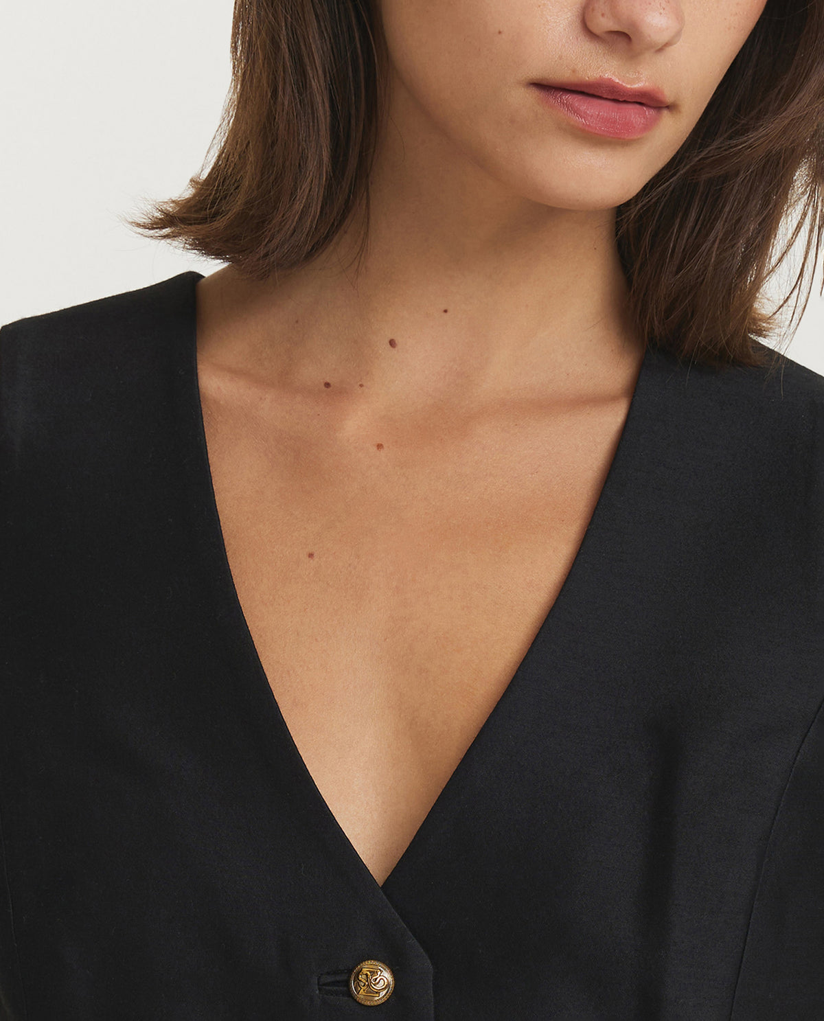 Hypnotic Wol Zijden Waistcoat - Zwart