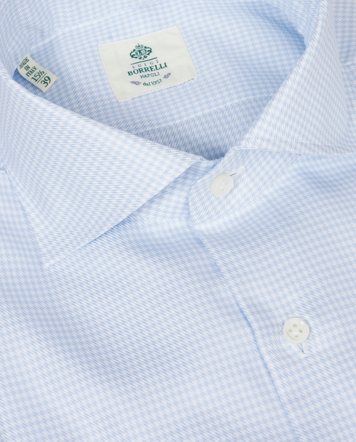 Twill Katoenen Shirt - Lichtblauw