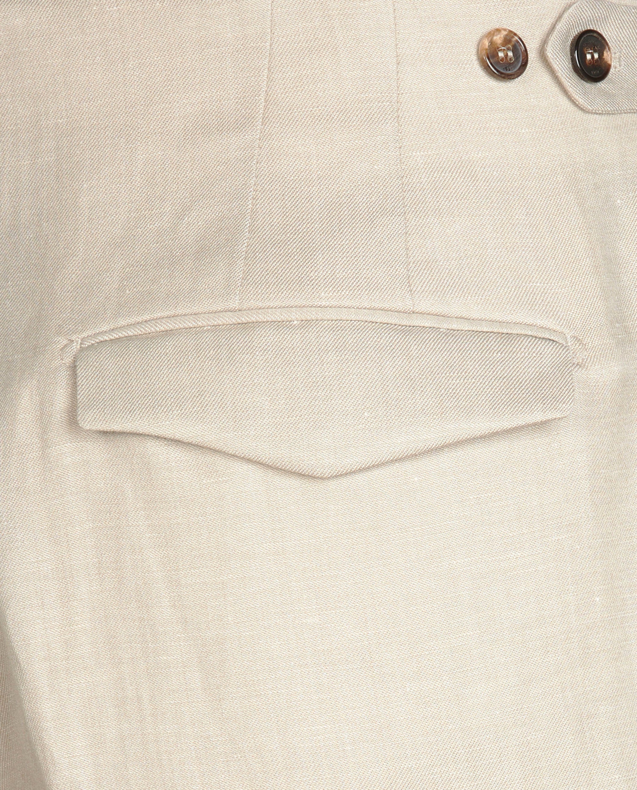 Wol Mix Broek - Ecru