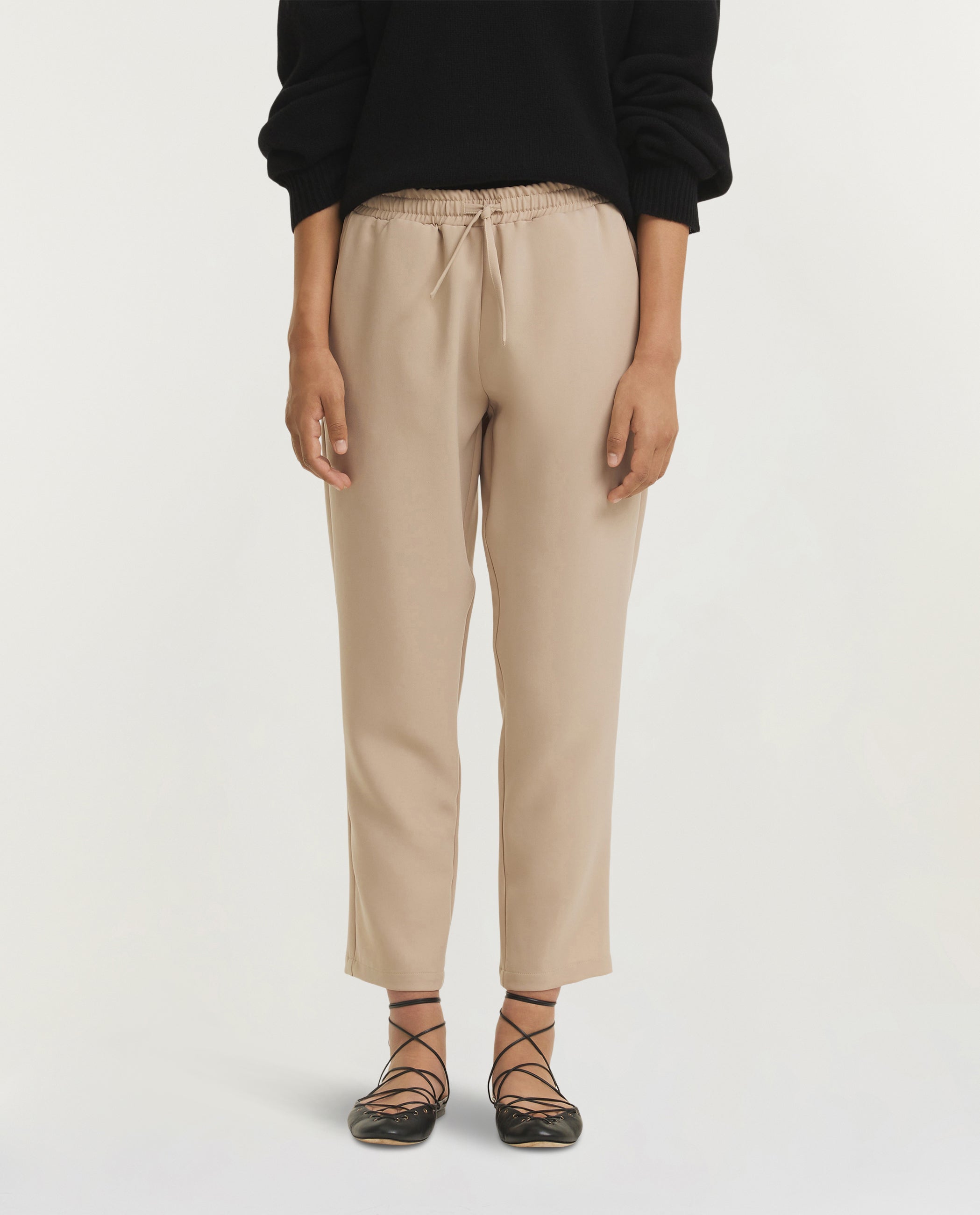 Cropped Broek - Lichtbruin
