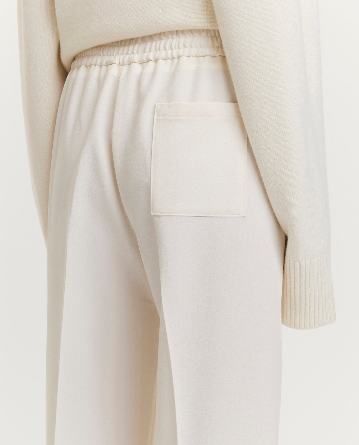 Wijde broek - Ecru