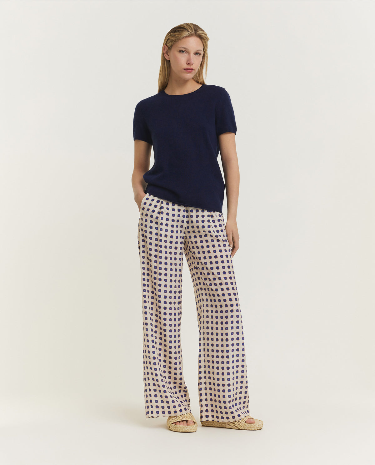 Silk Flower Trousers