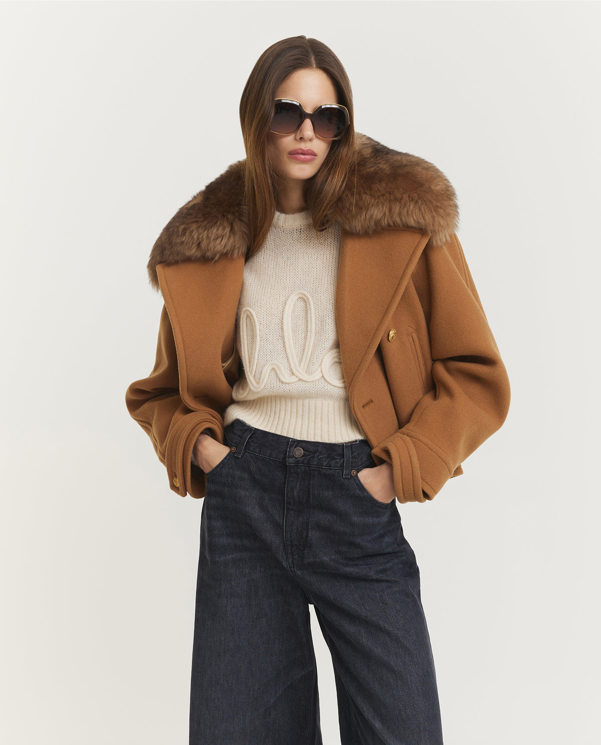 Boxy Double-Breasted Coat