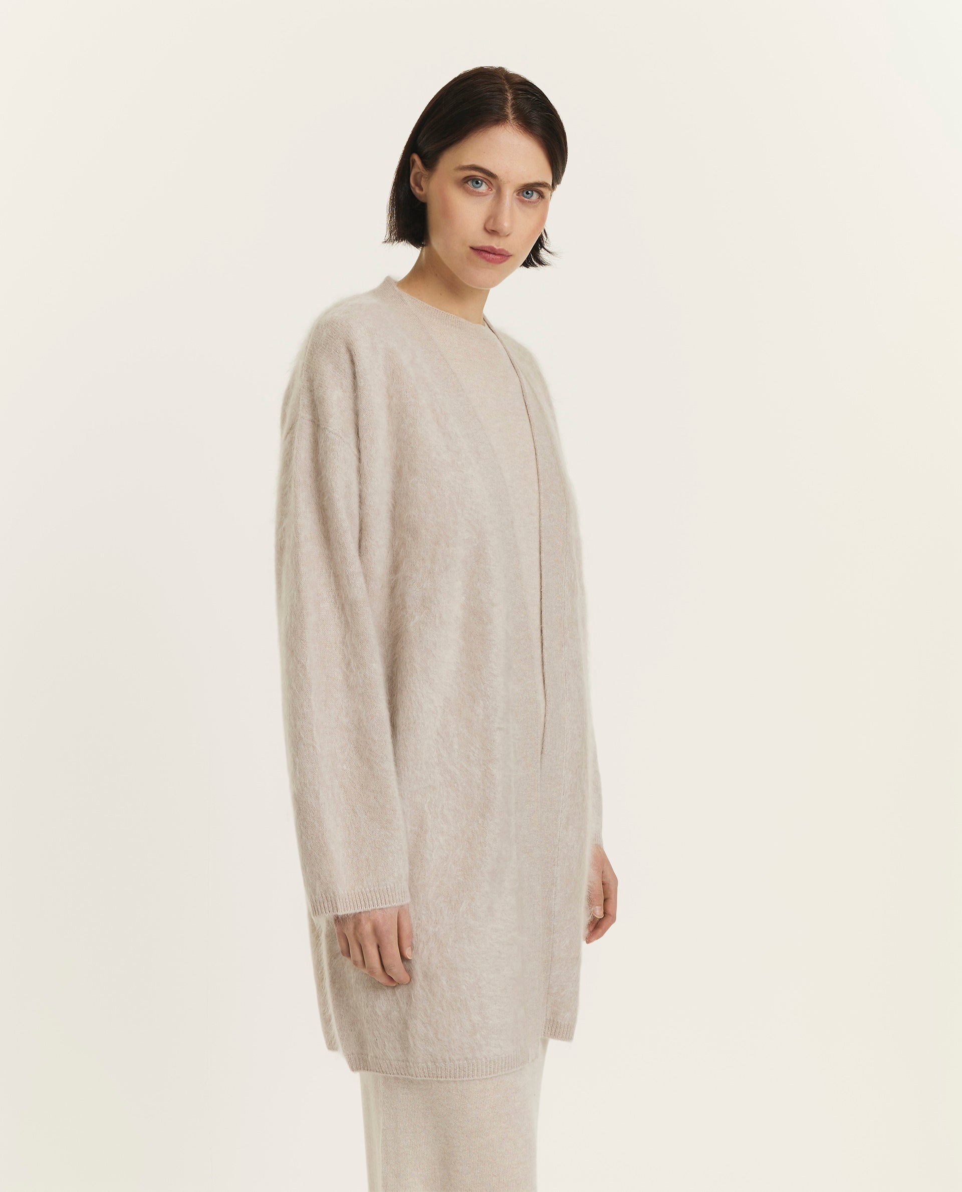 Cashmere Amina vest - Lichtgrijs