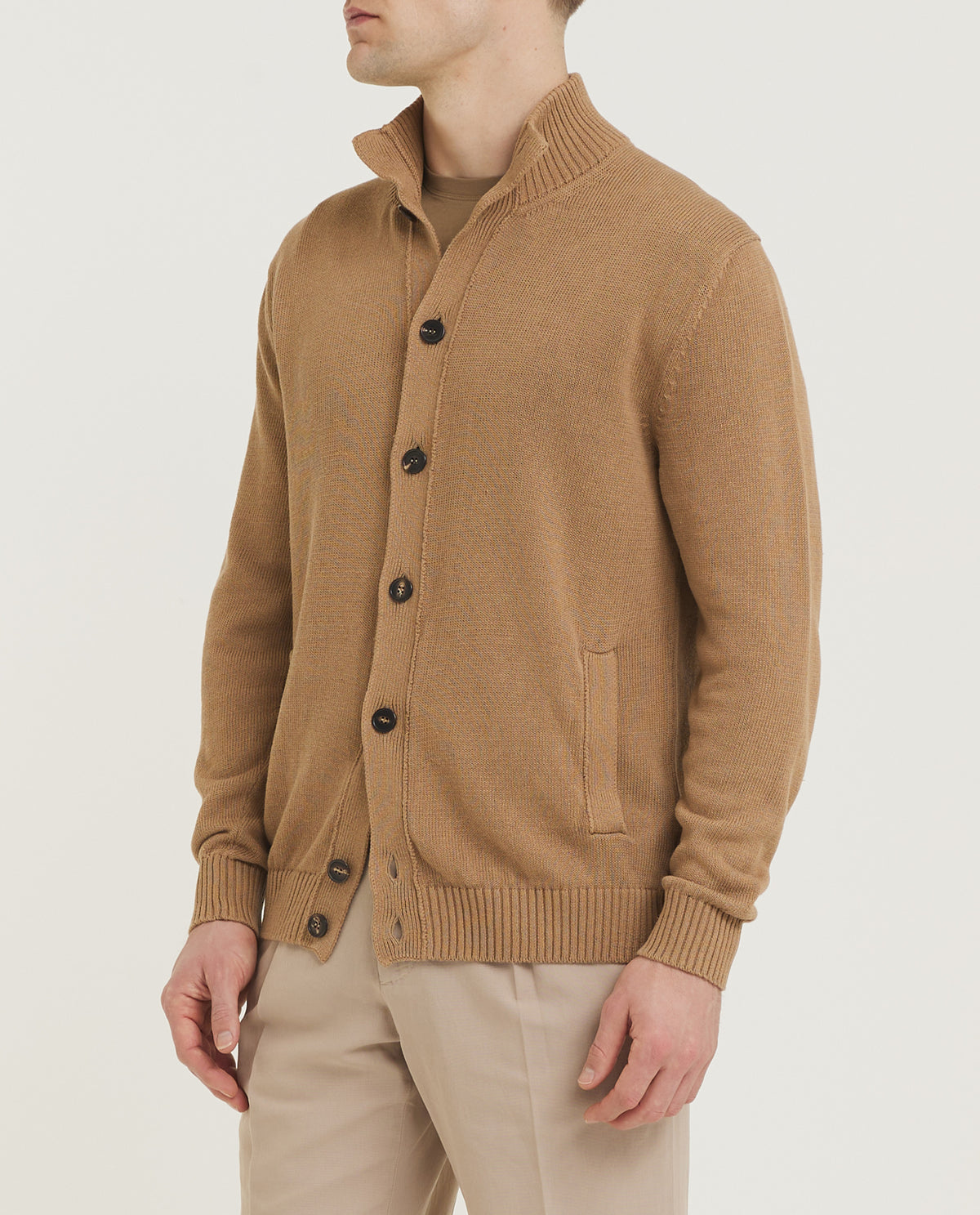 Linnen Katoen Chioto Vest - Lichtbruin