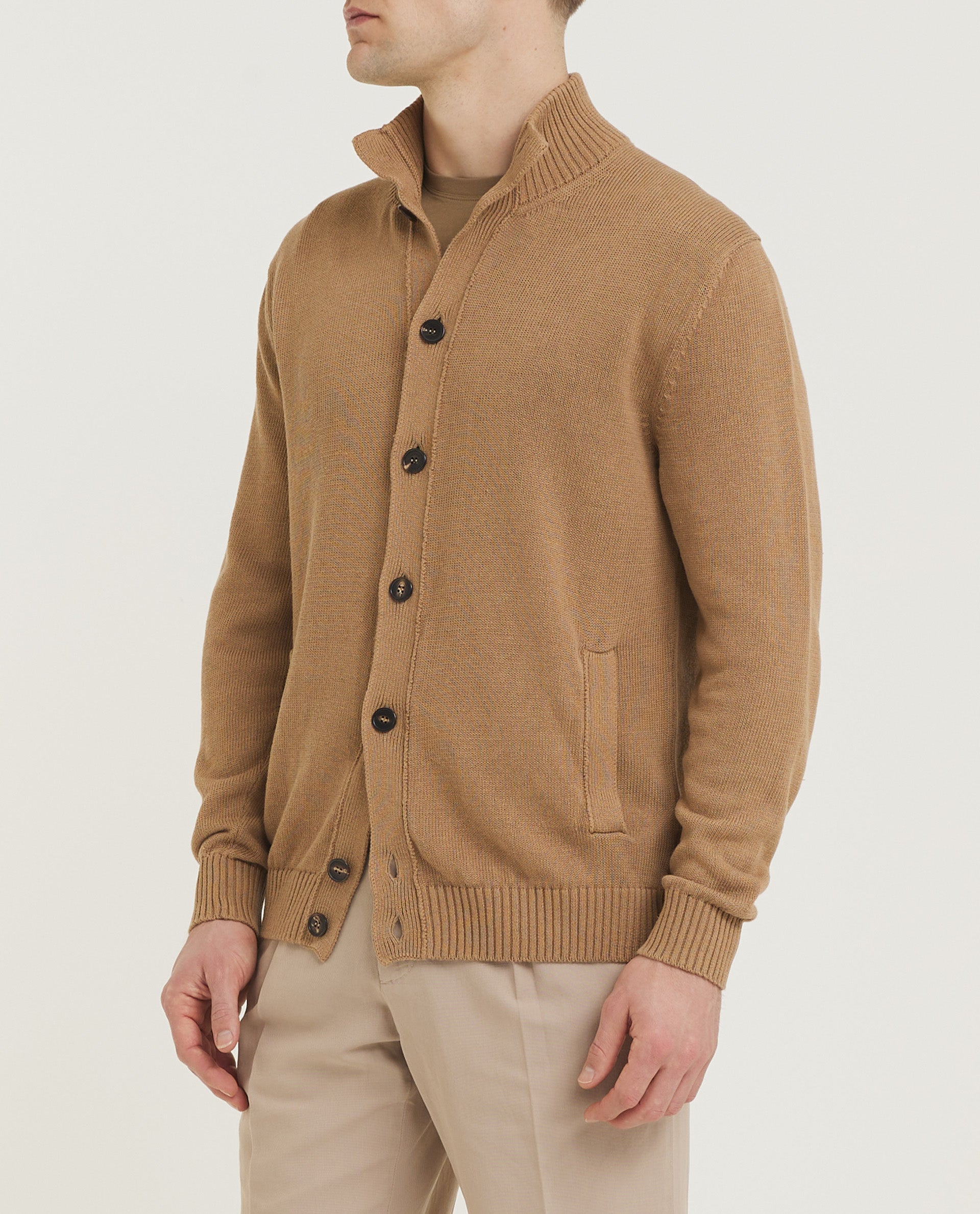 Linnen Katoen Chioto Vest - Lichtbruin