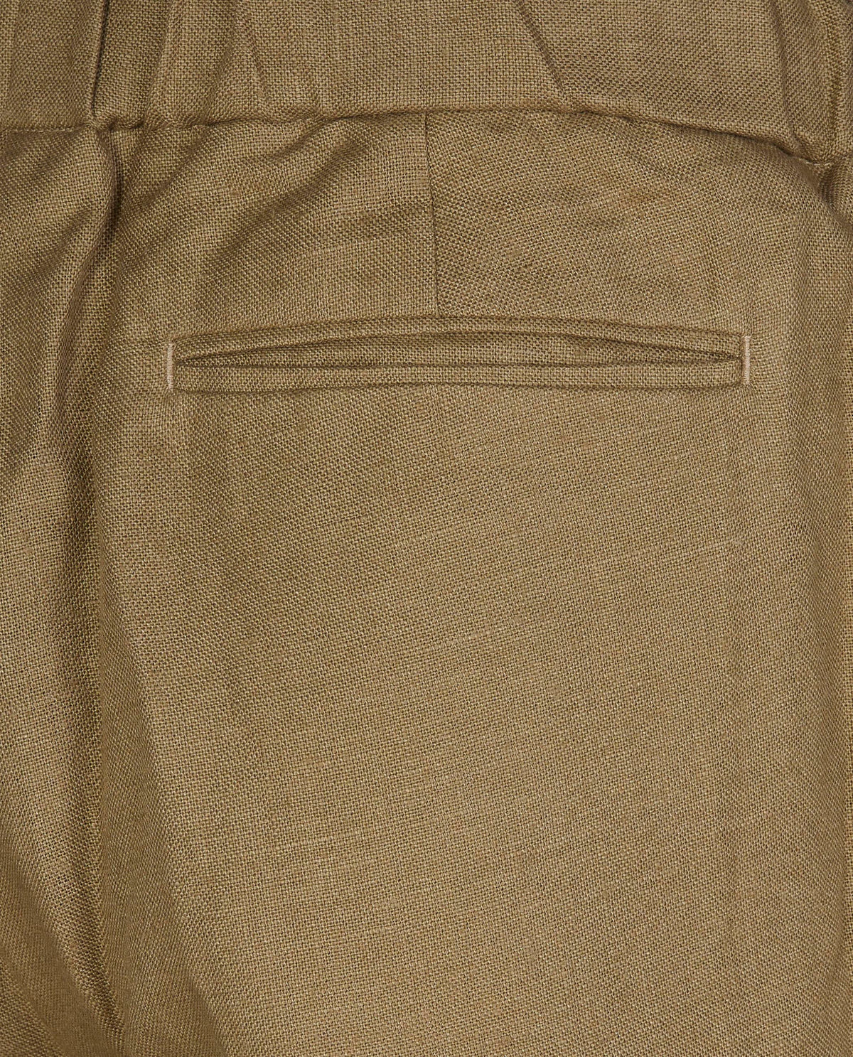 Linnen Geplooide Broek - Bruin