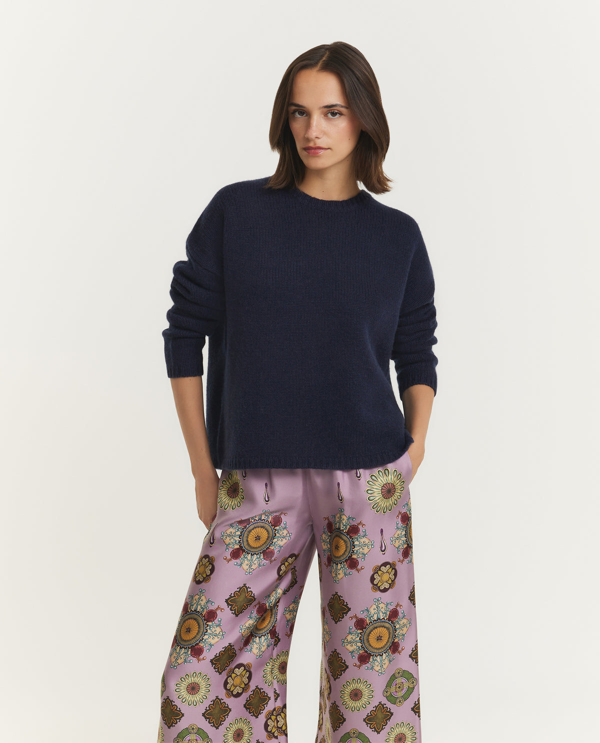 Coarse Crew Neck Sweater