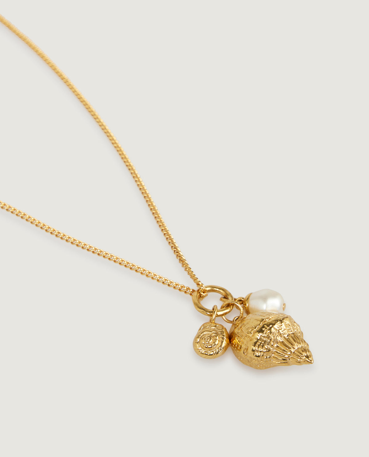Shells Pendant Necklace Darcy - Goud