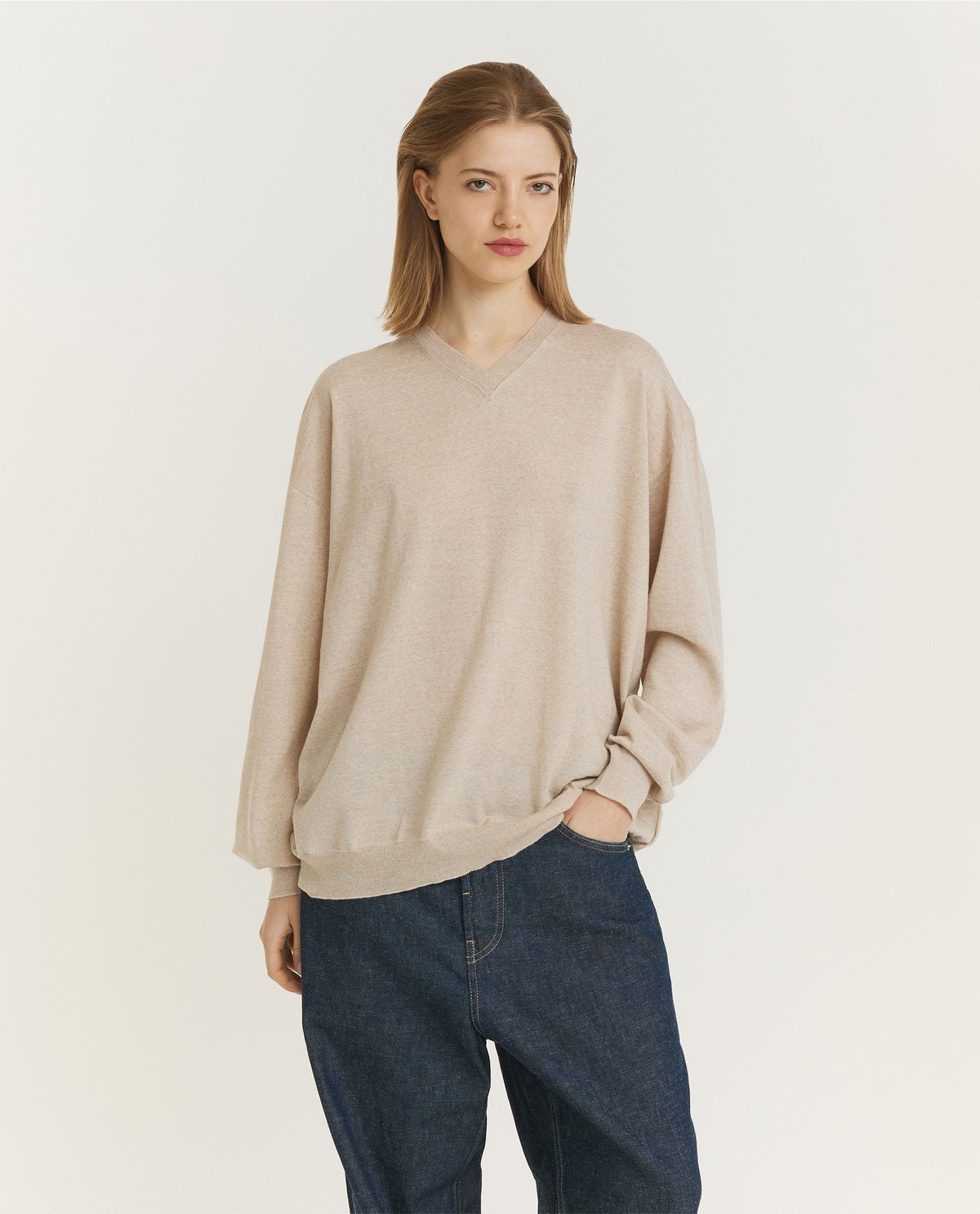 V-Neck Long Sleeve Sweater