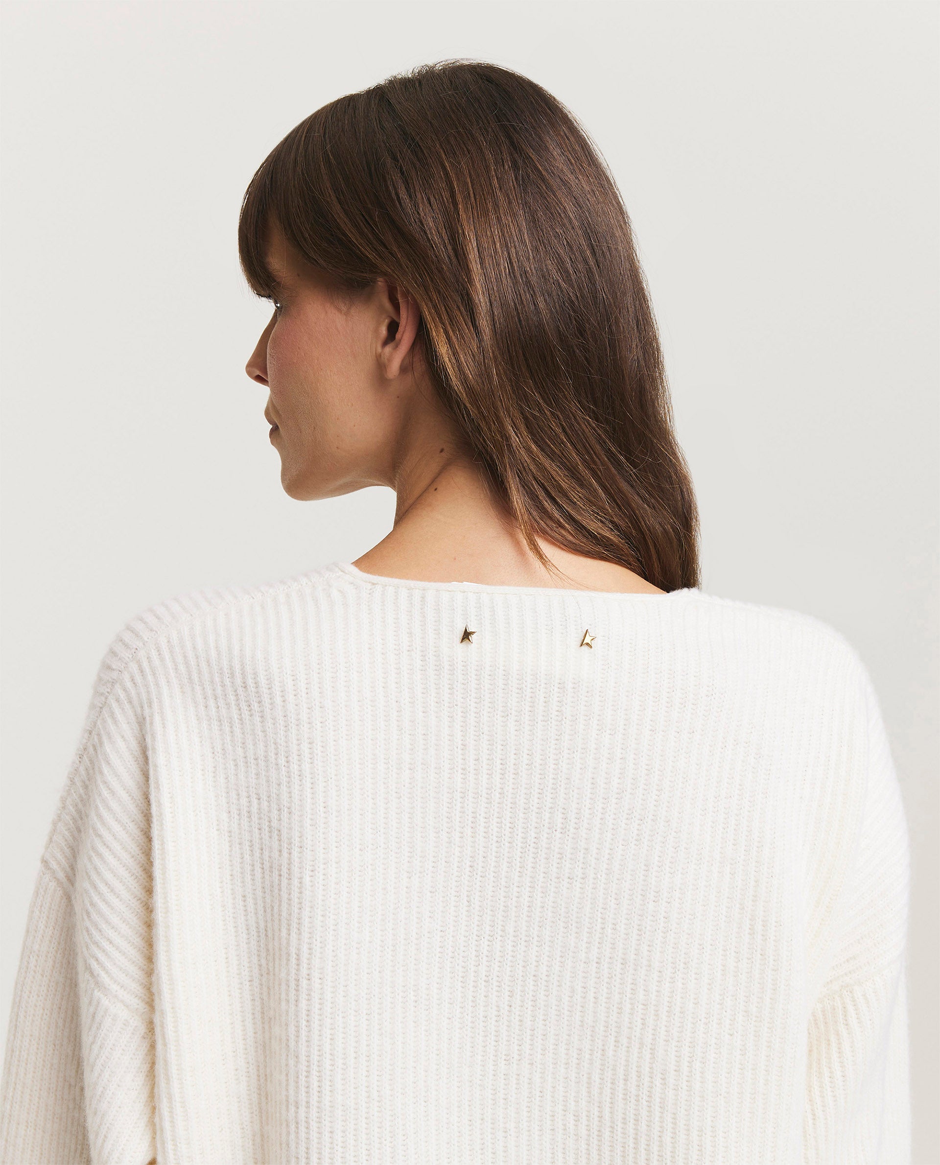 Wool V-neck sweater