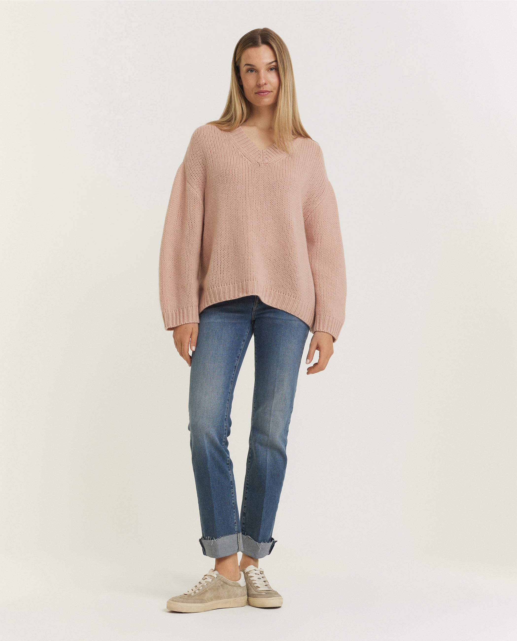 Wool Cashmere V-Neck