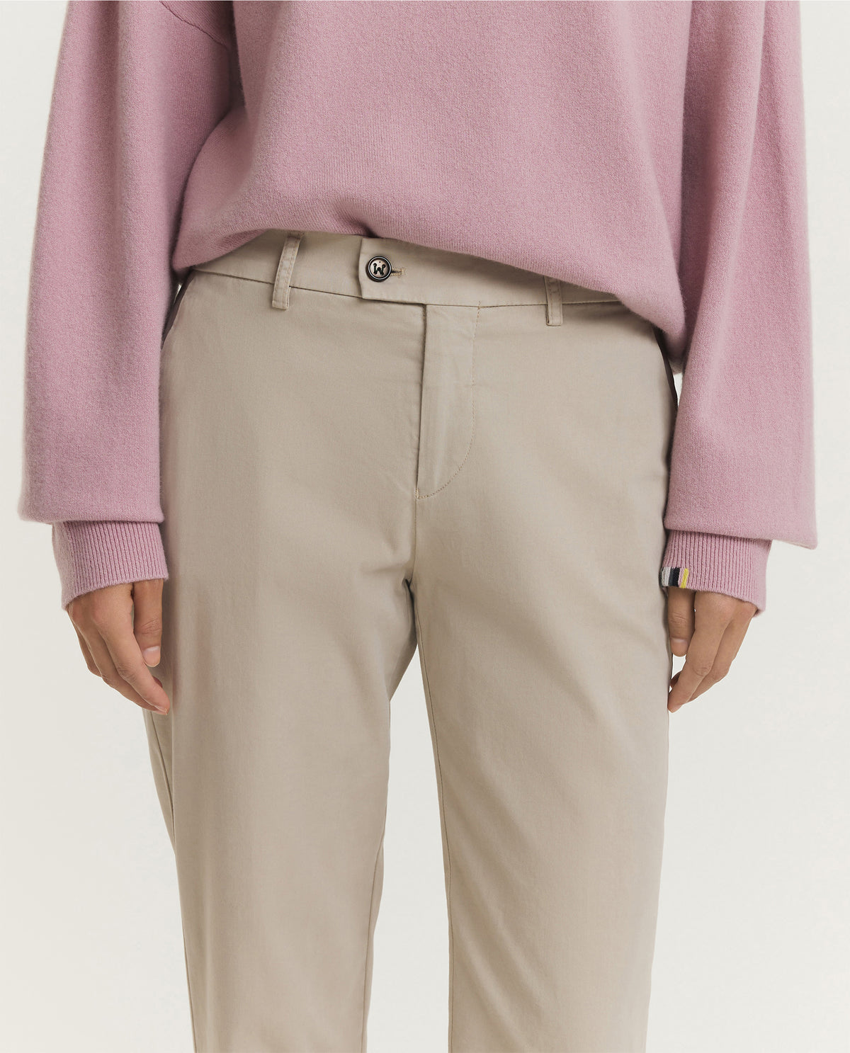 Katoen Blend Broek - Lichtbruin