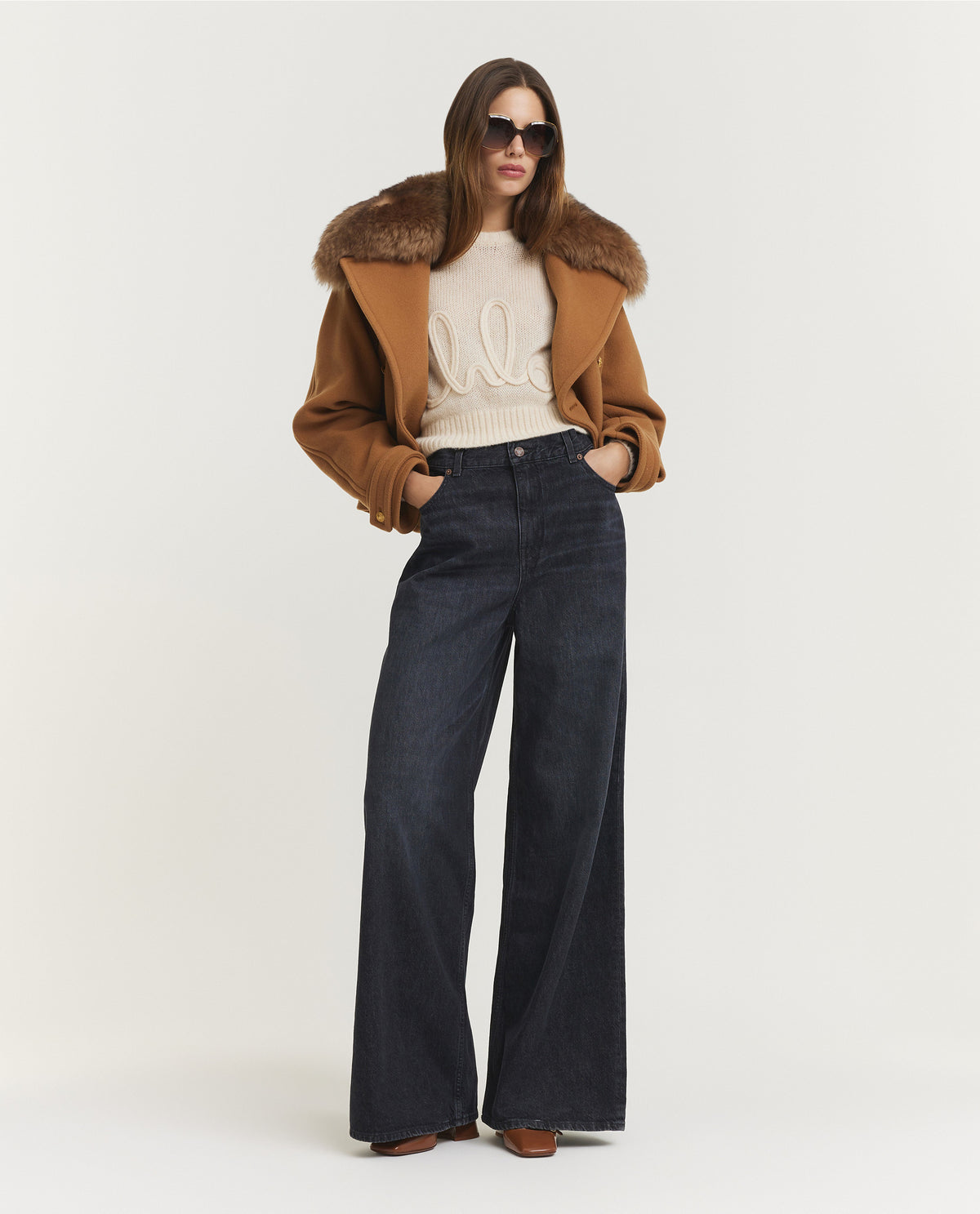 Boxy Double-Breasted Coat