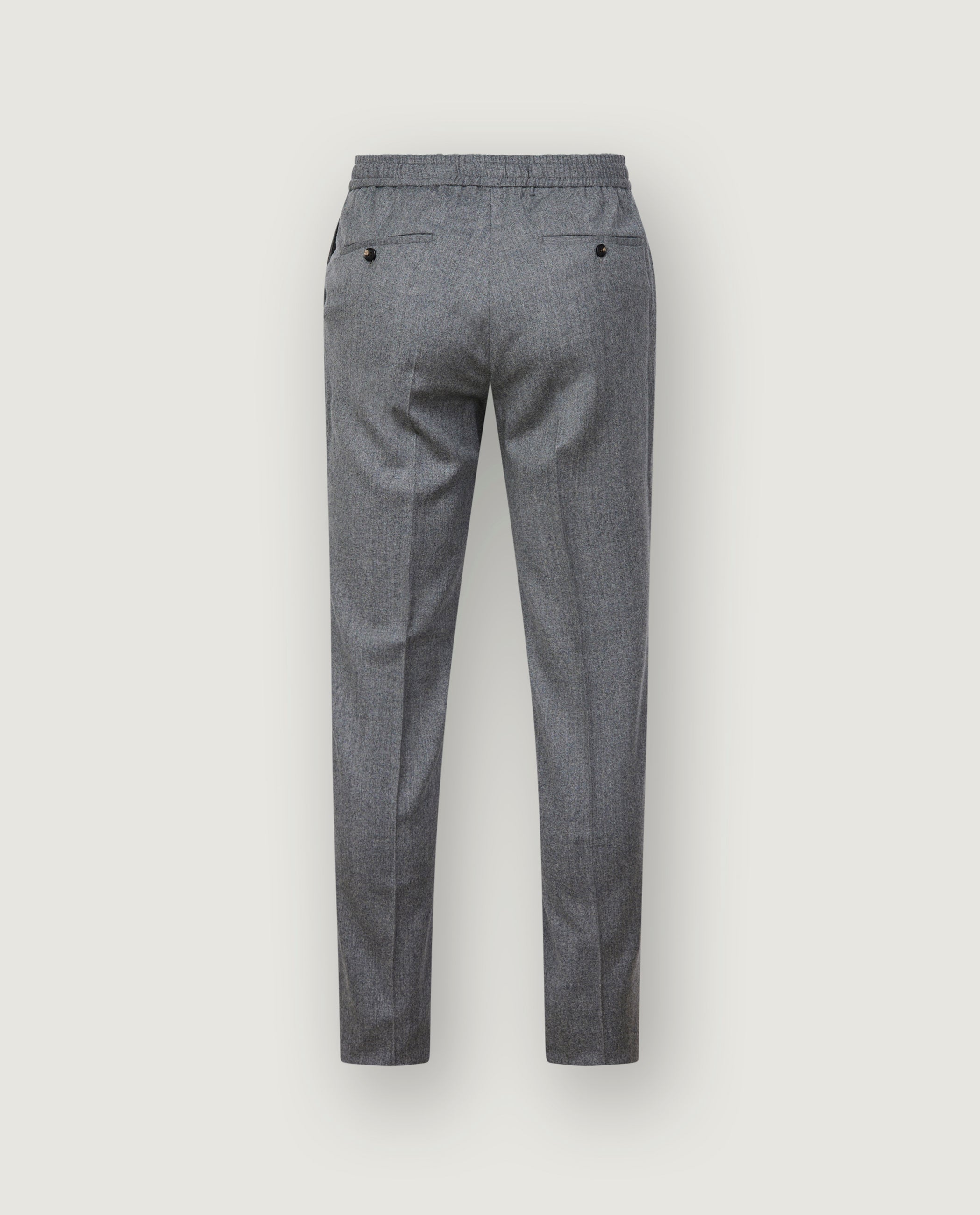 Wol Flannel Broek - Grijs