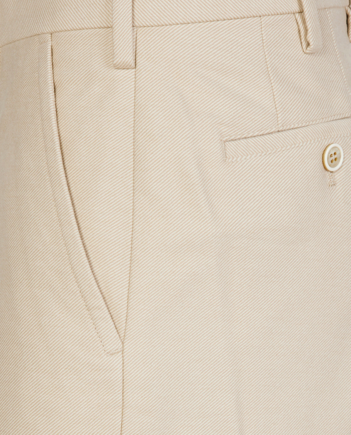 Flannel broek - Ecru