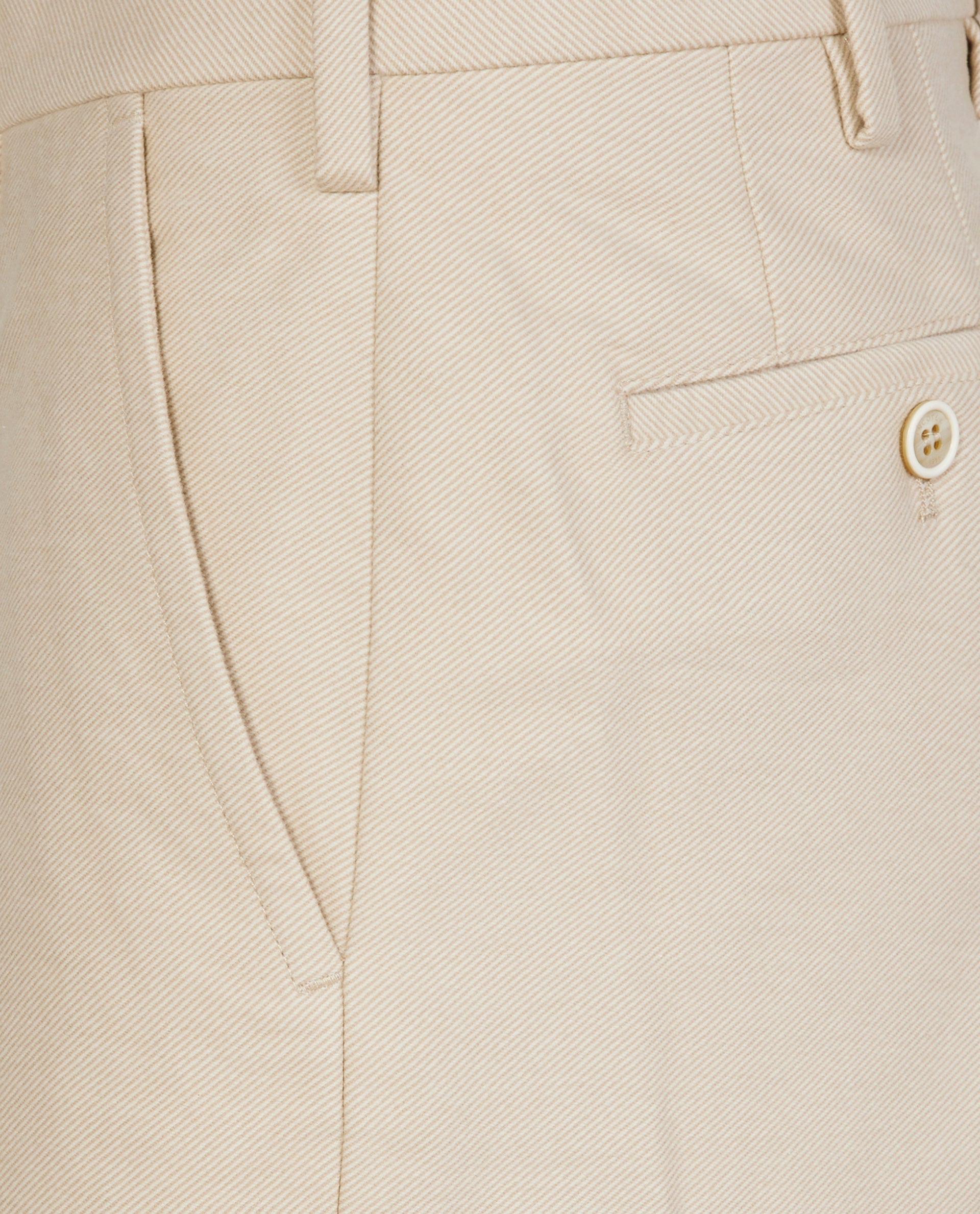 Flannel broek - Ecru