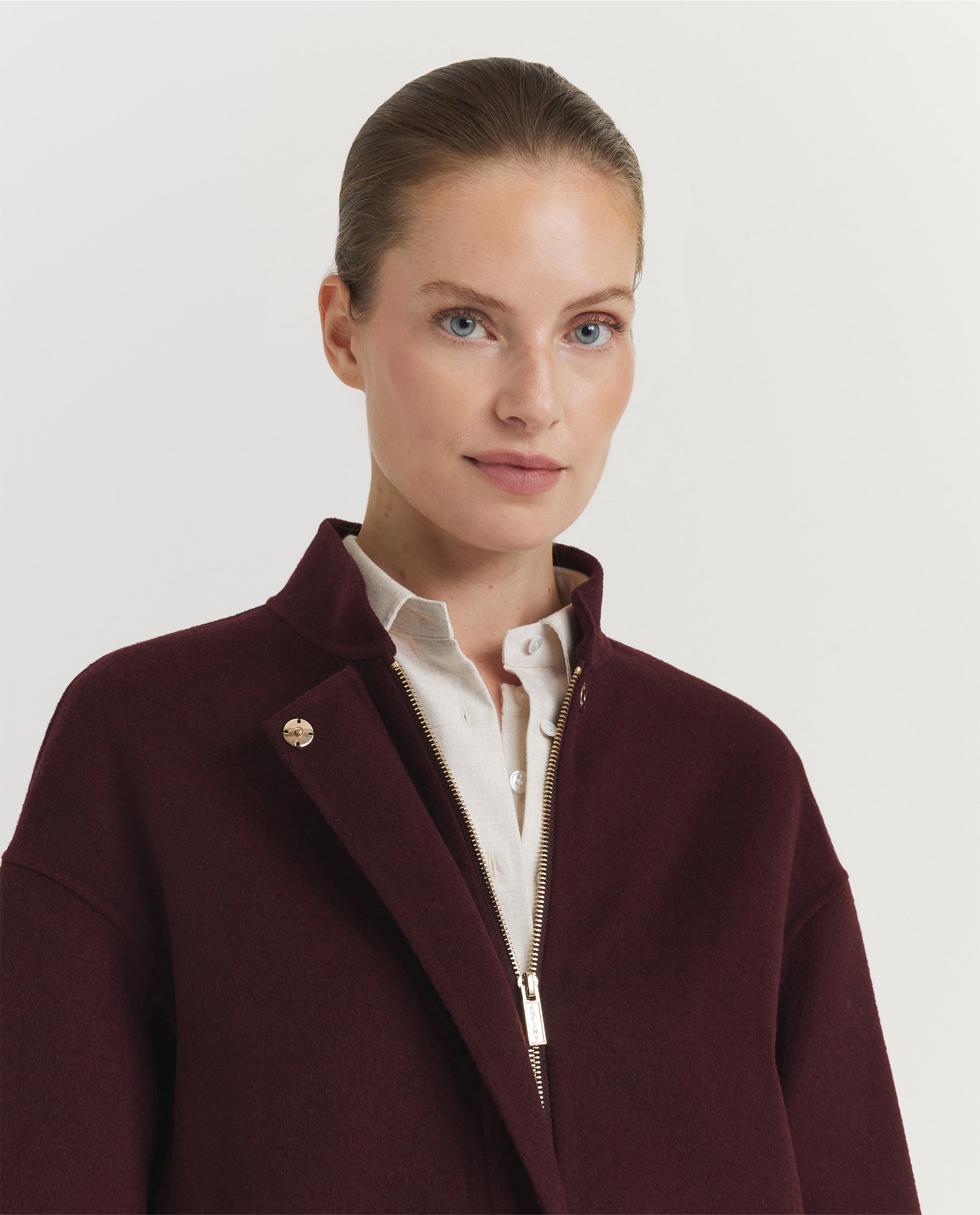 Wollen Megan Bomber - Rood