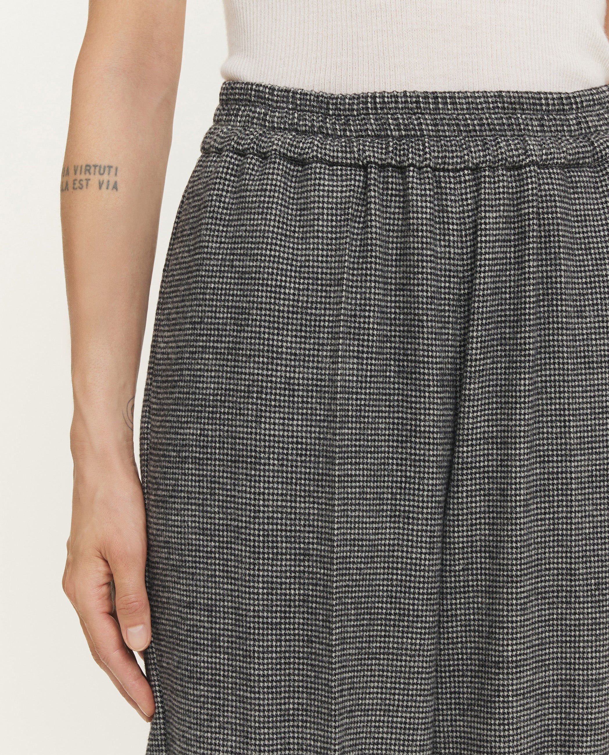 Wide Leg Wool Trousers