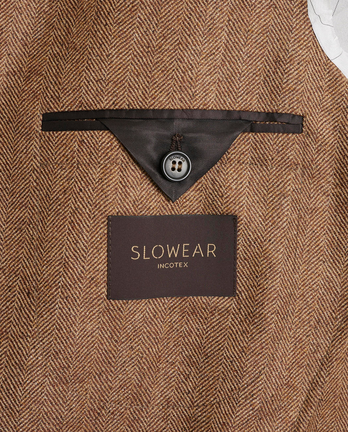 Visgraat Jasje - Lichtbruin