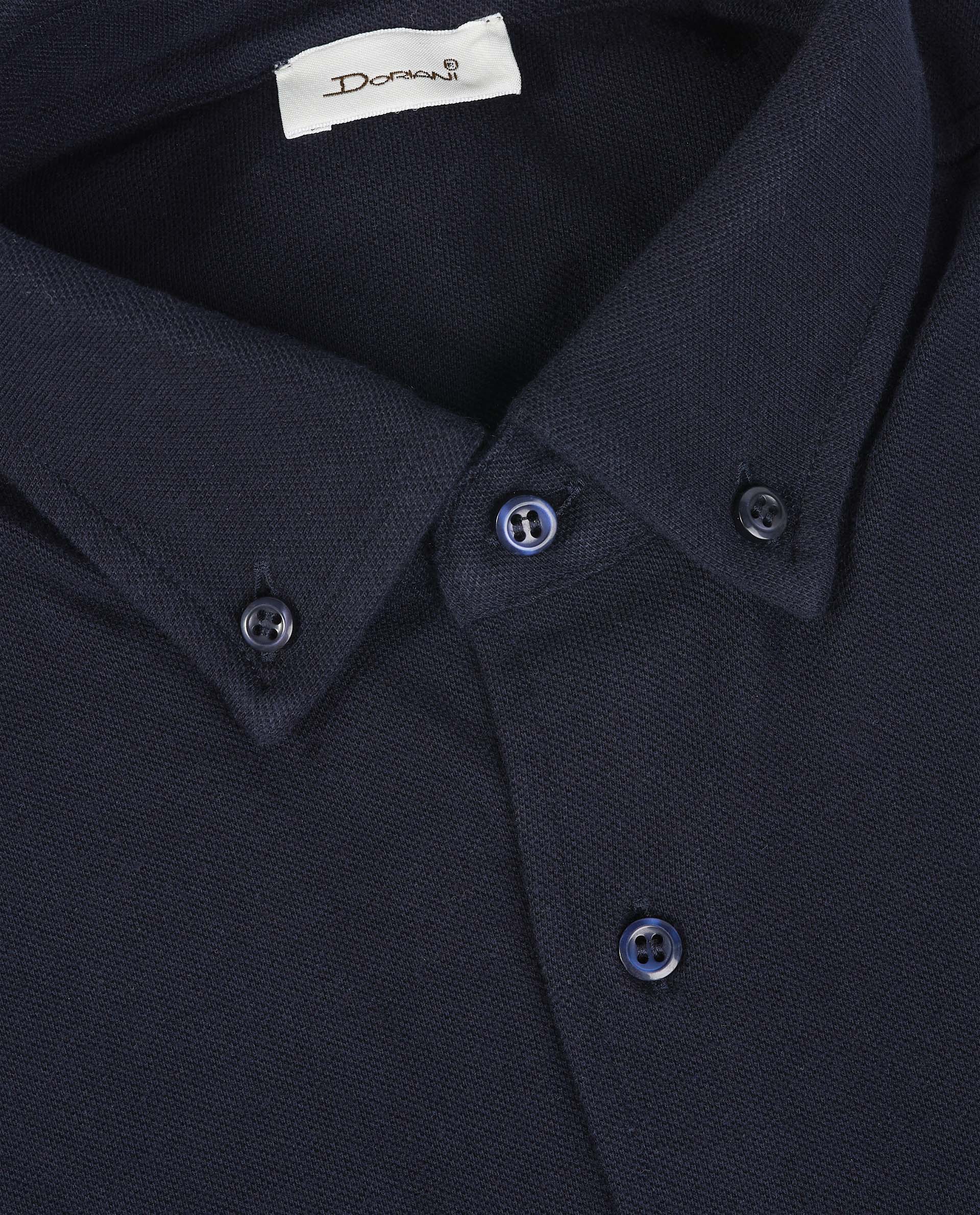 Pique Buttondown Shirt - Donkerblauw