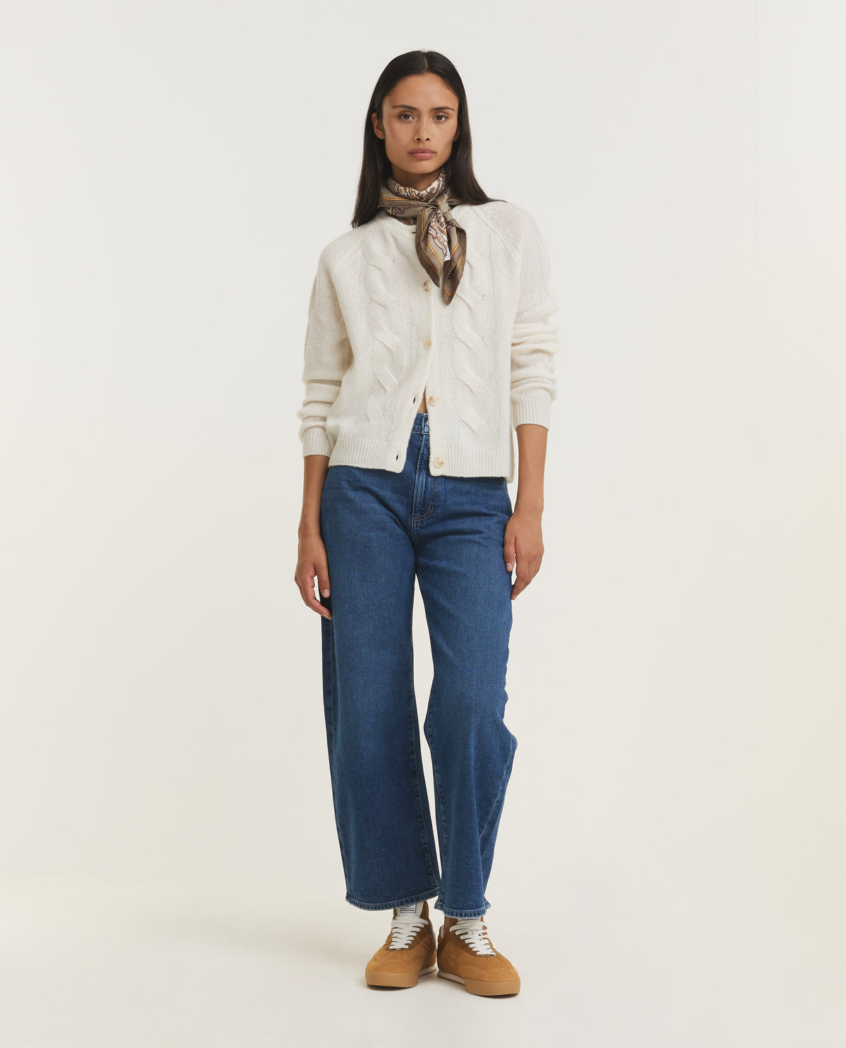 Cashmere Cable Cardigan