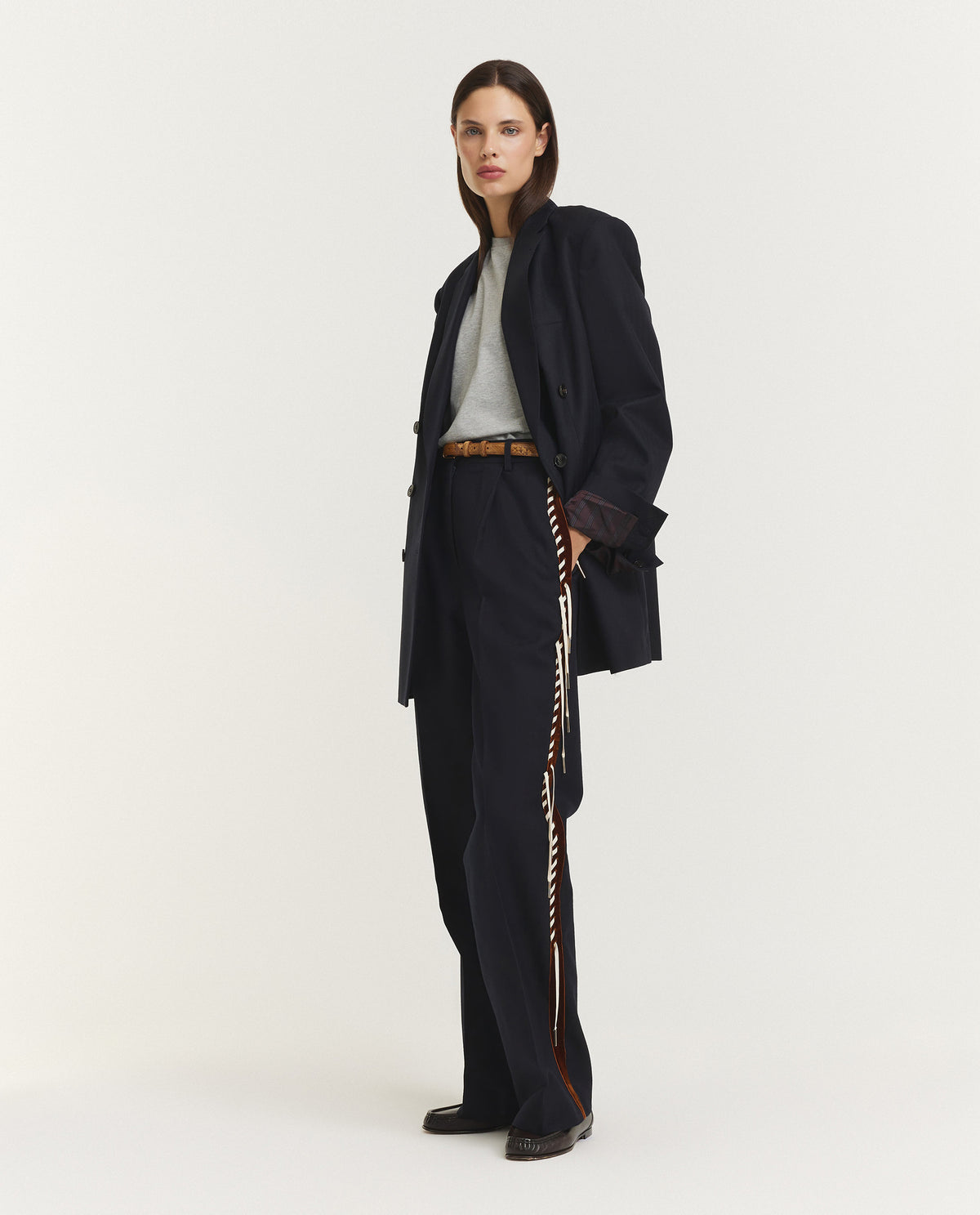 Portias Tux Broek - Donkerblauw