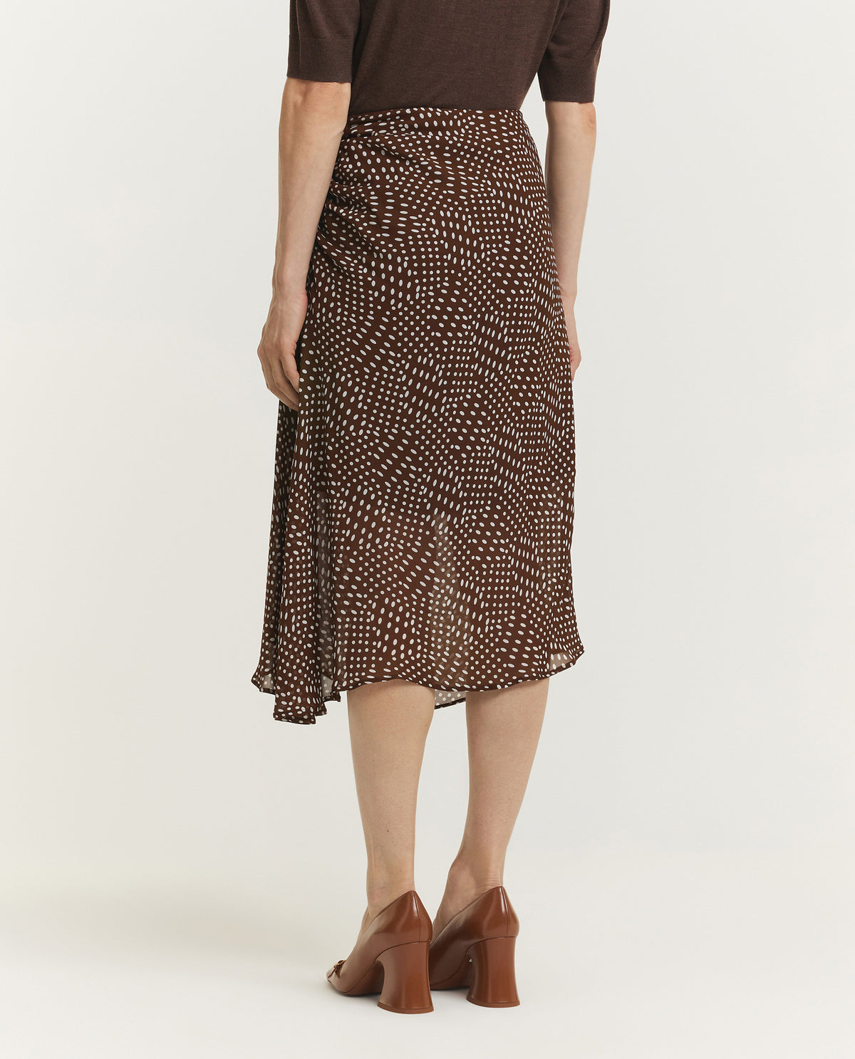Sovora Zijden Rok - Bruin