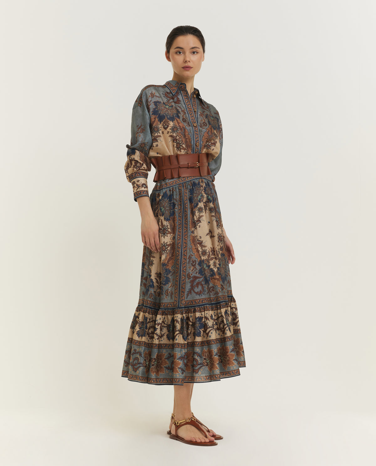 Ascension Tiered Rok - Blauw