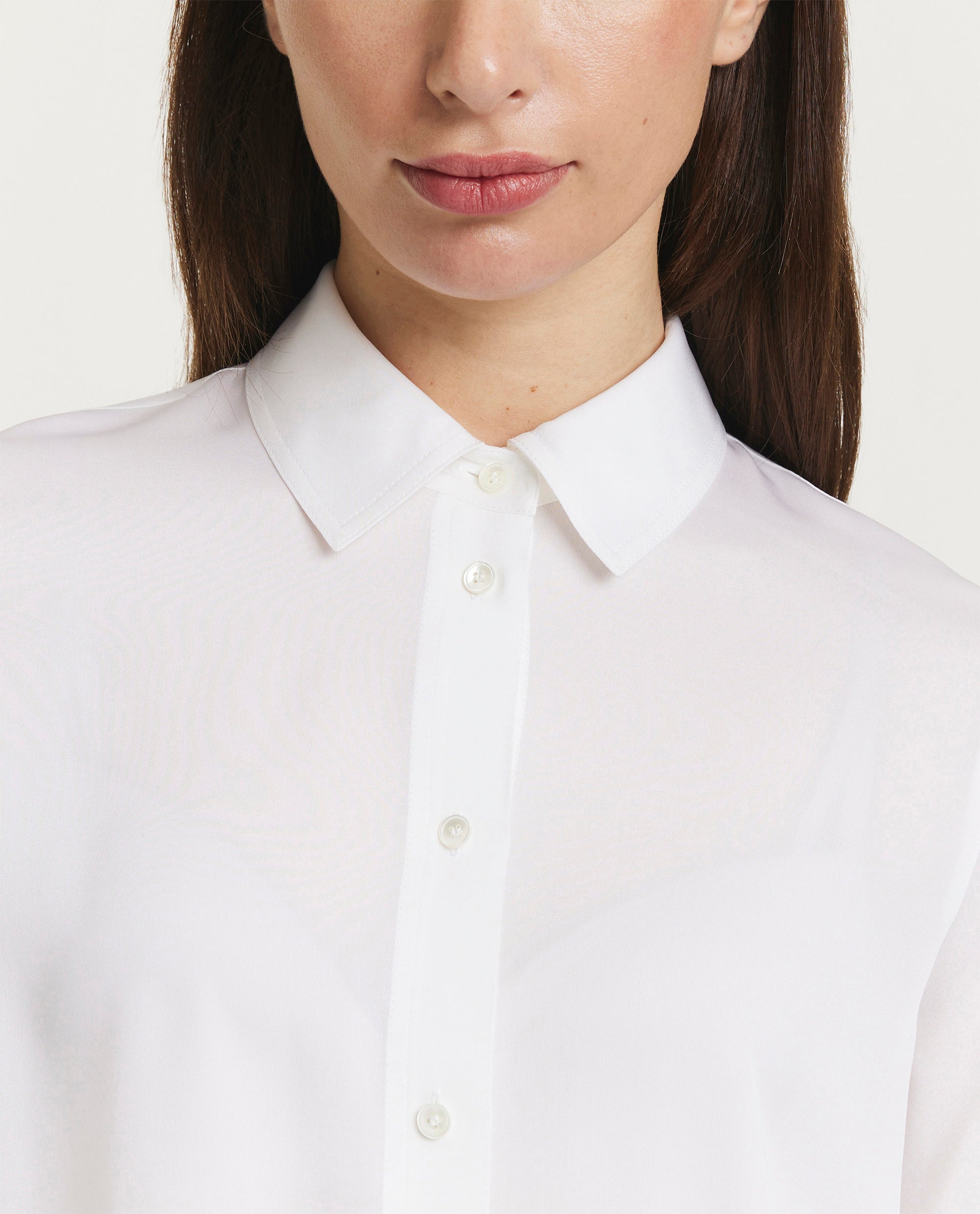 Silk-stretch blouse