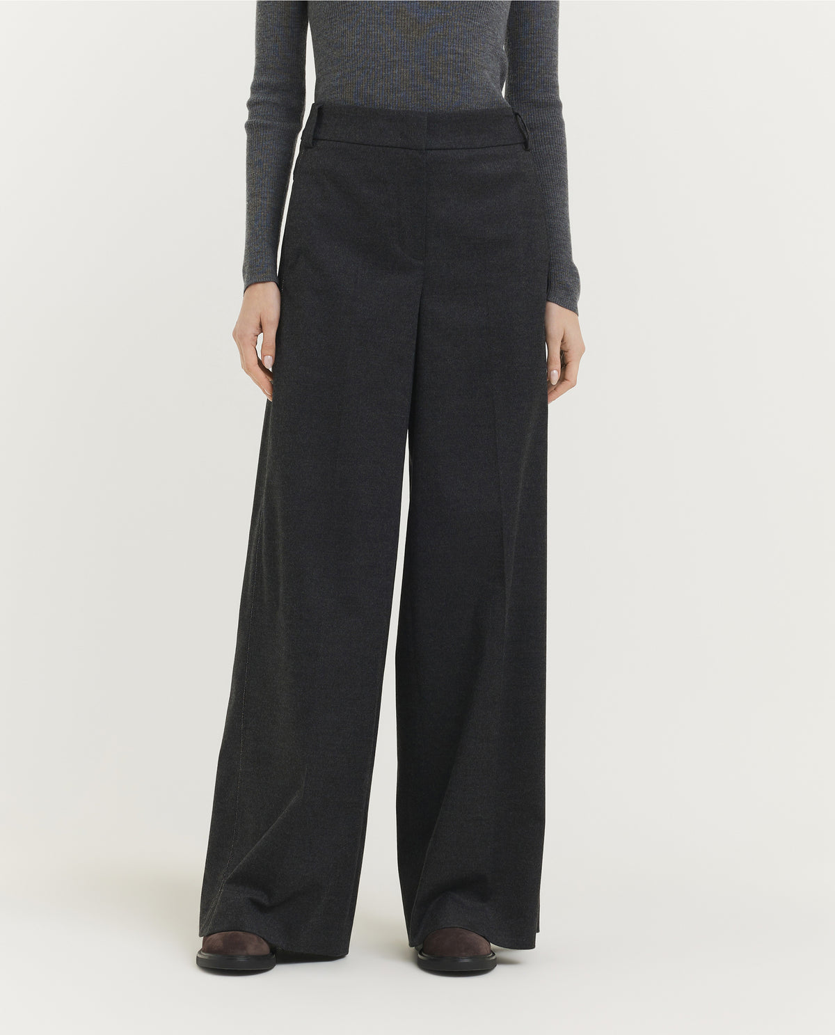 Wide Flared Trousers