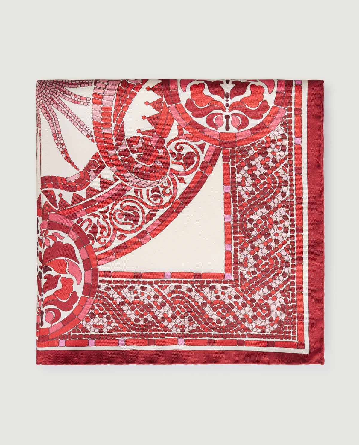 Mini Foulard Cobra Placée - Rood