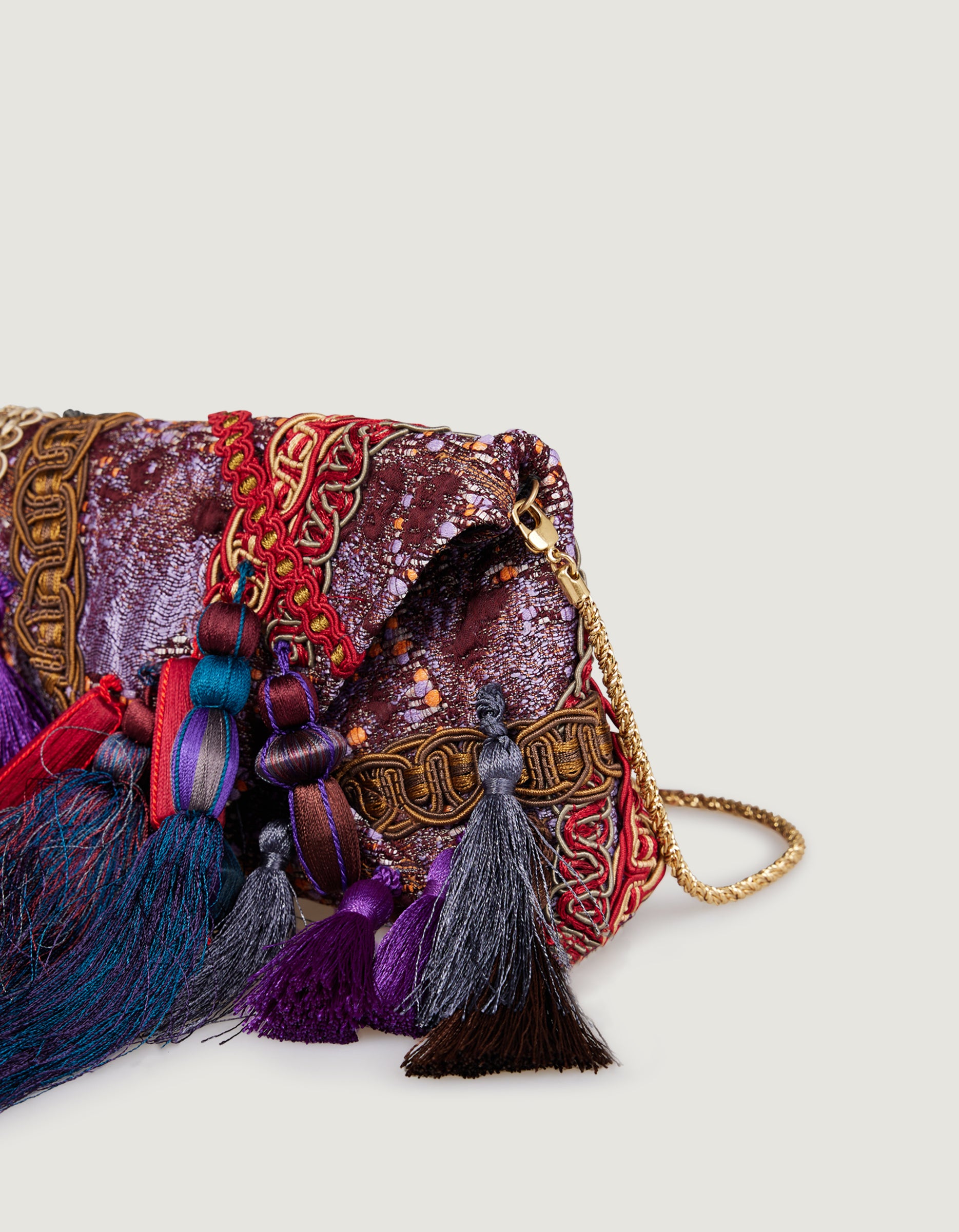 Adorned Envelop Handtas - Paars