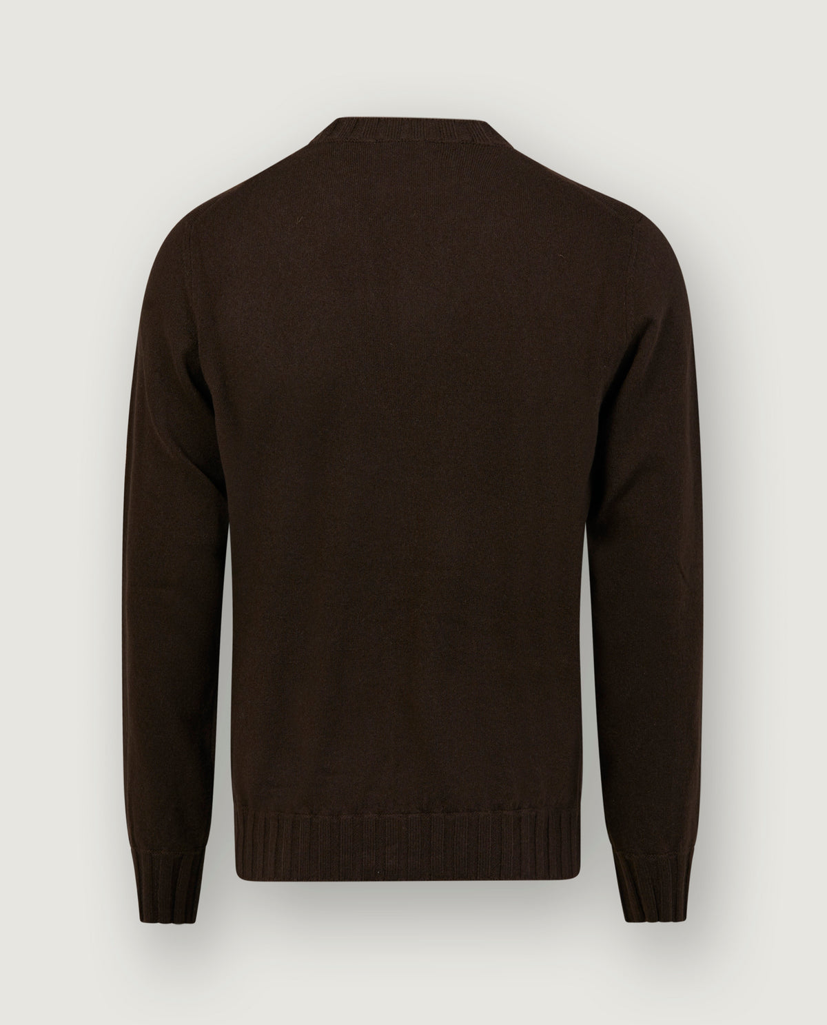 Cashmere Ronde Hals Trui - Bruin