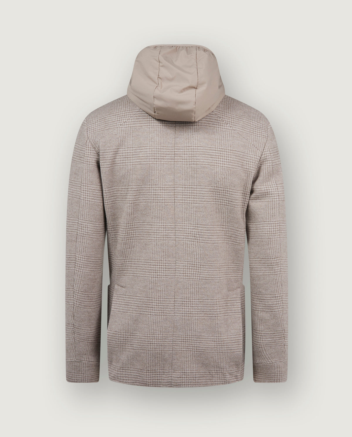 Wollen Hoodie Blazer - Lichtbruin