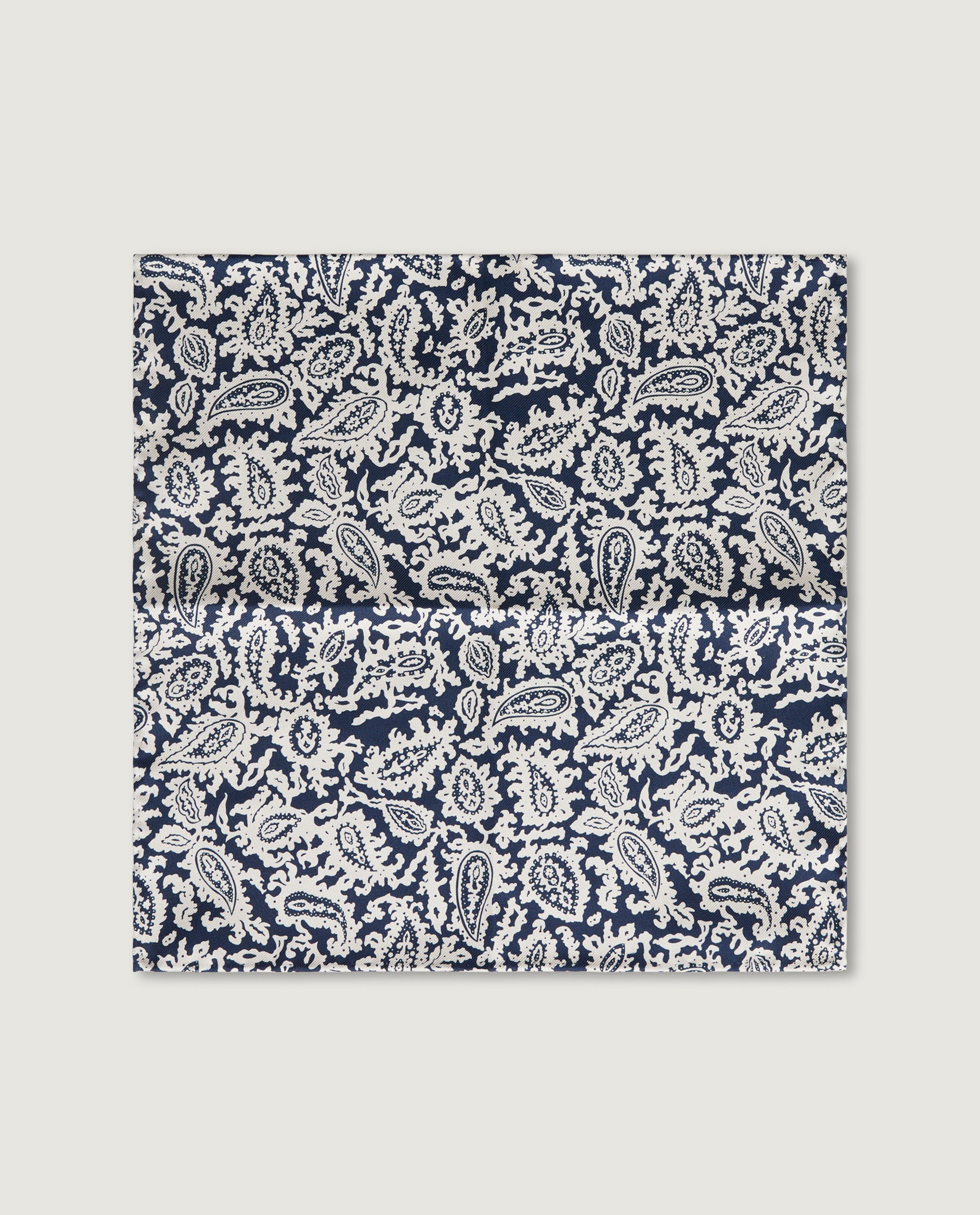 Silk Paisley Pocket Square