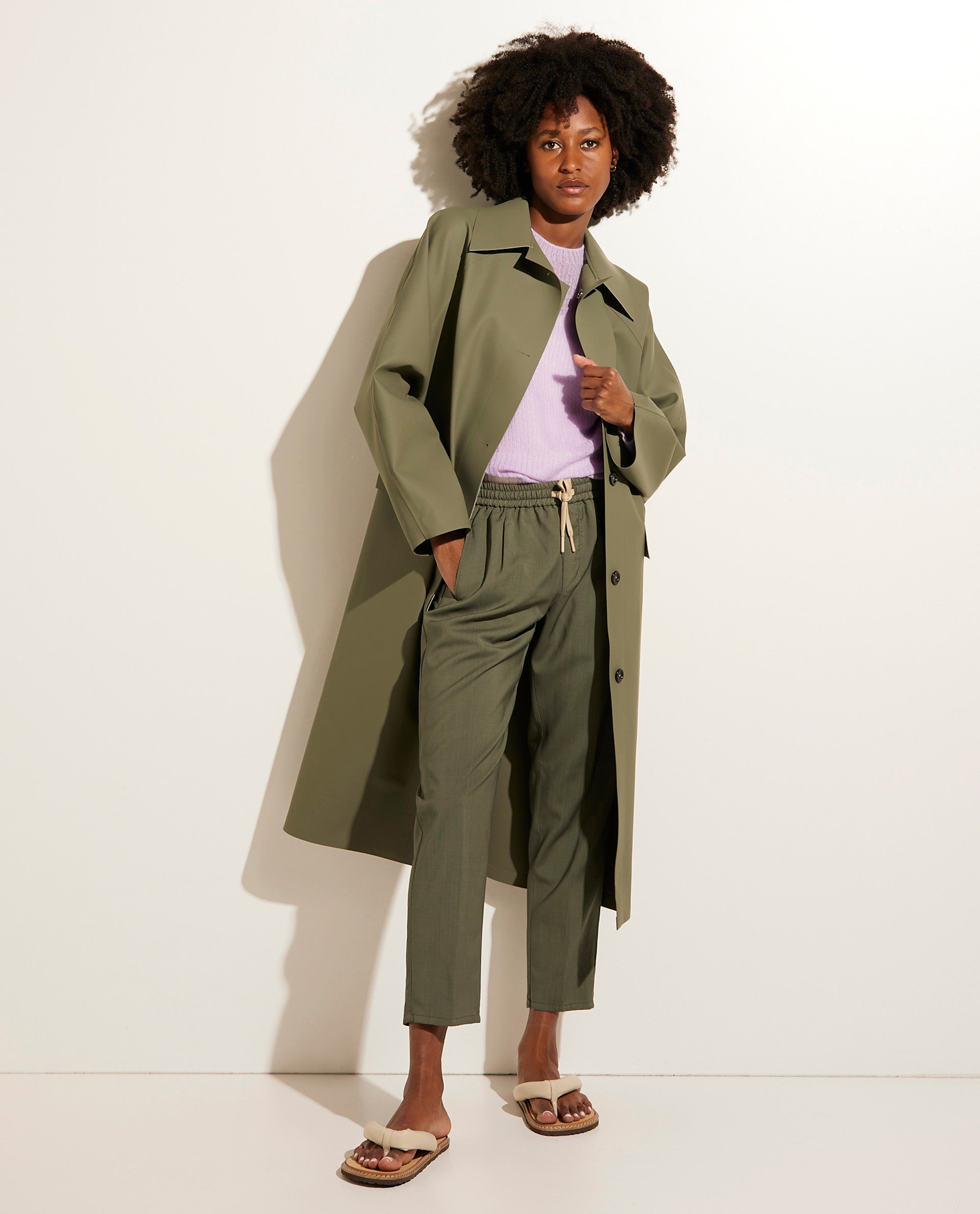 Original Below Rubber Overcoat - Groen