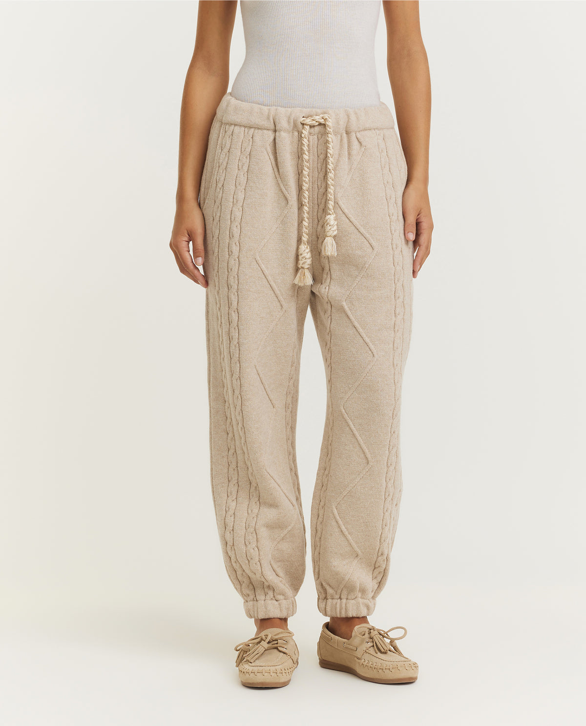 Essential Wool Cable Jogger