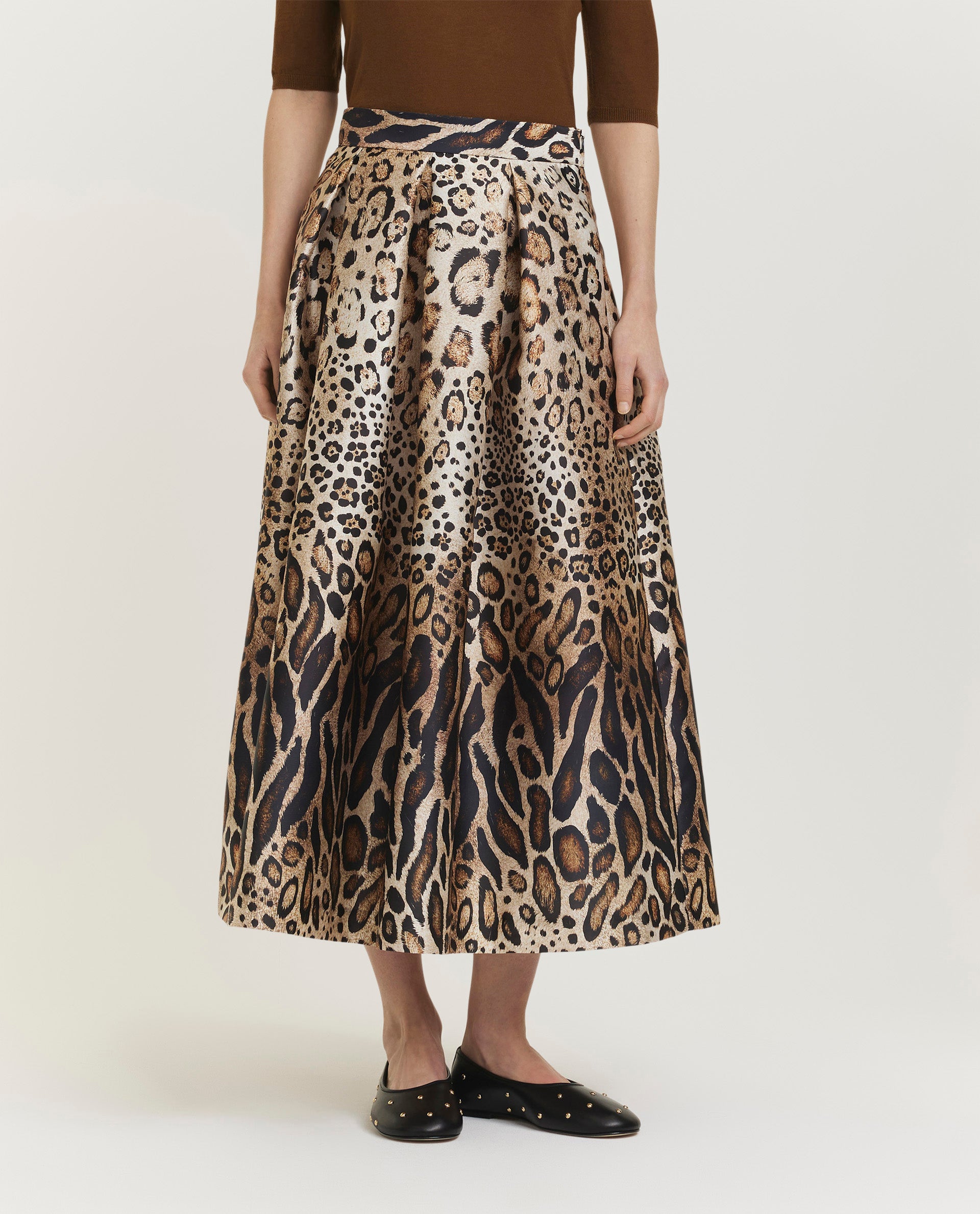 A-Line Midi Skirt