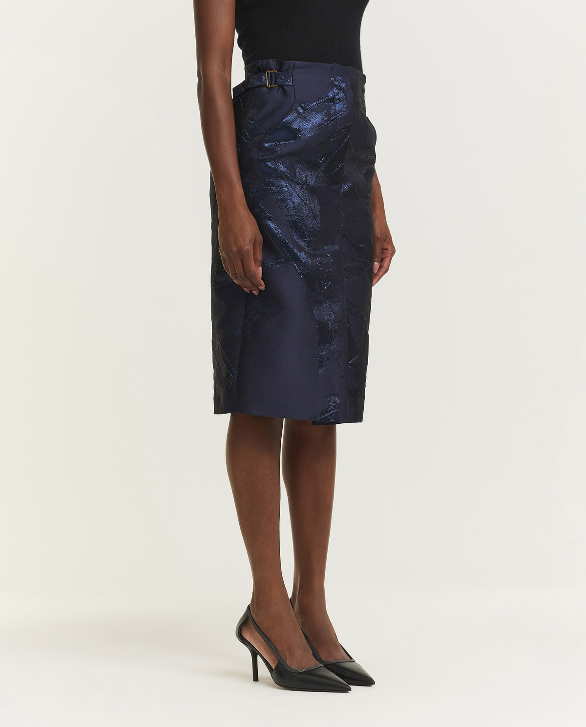 Brush Look Pencil Skirt