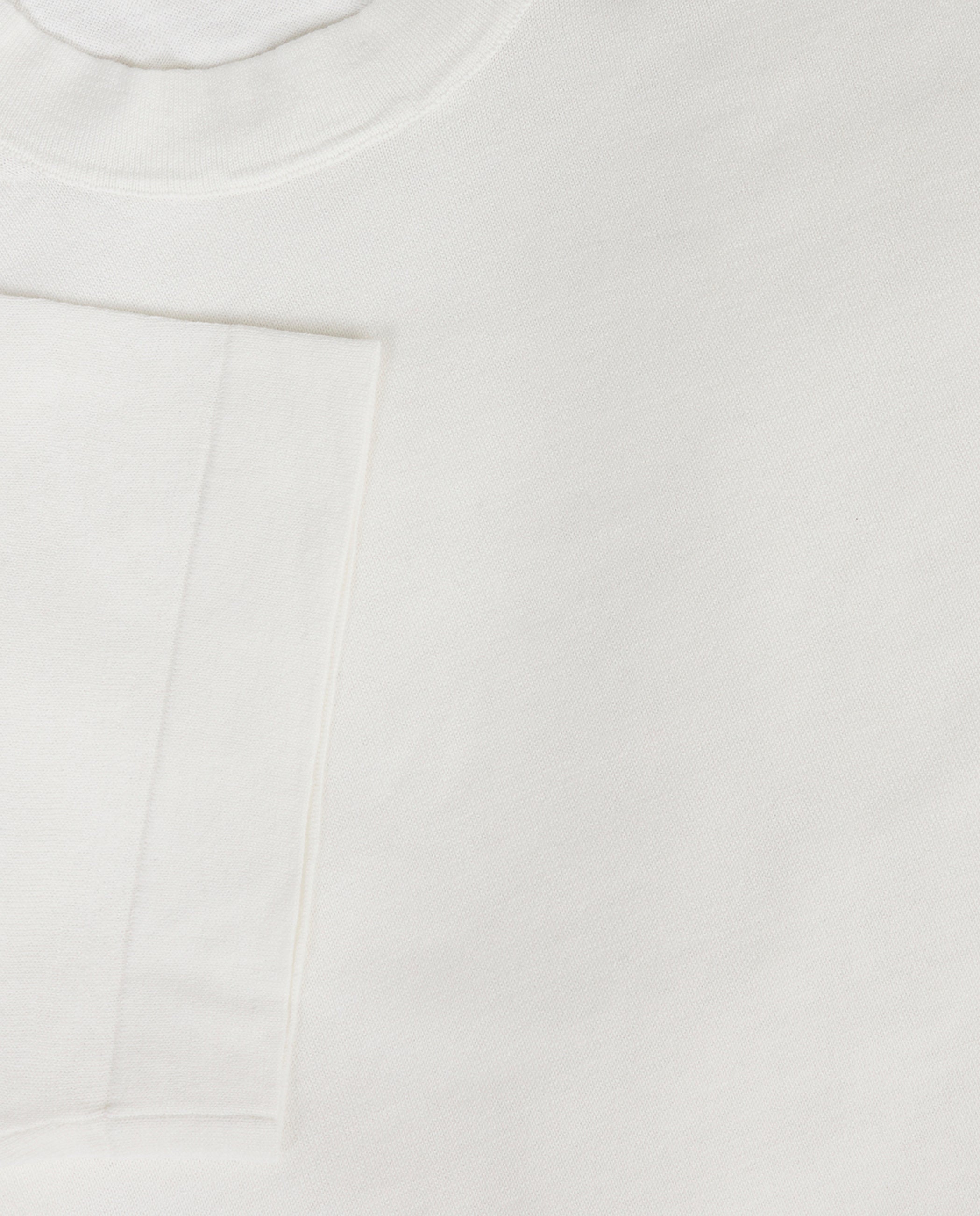 Katoen Zijde T-Shirt - Wit