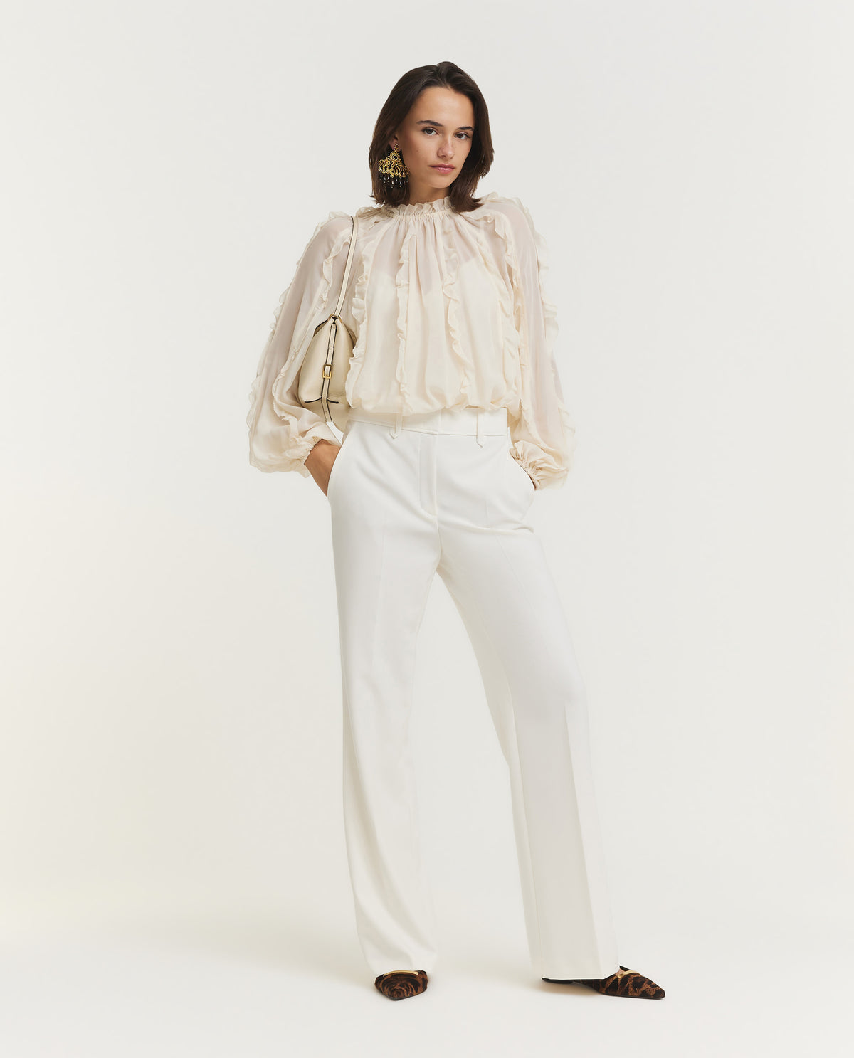 Rechte Pantalon - Ecru