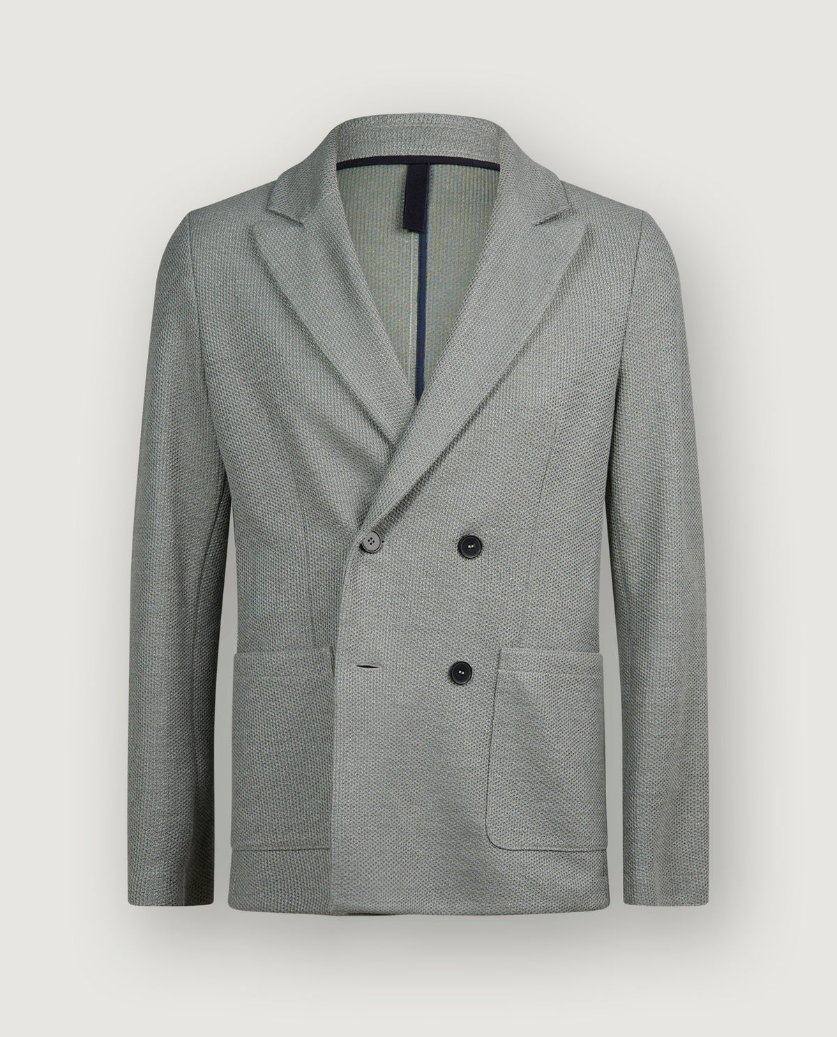 Double Breasted Honeycomb Jasje - Groen