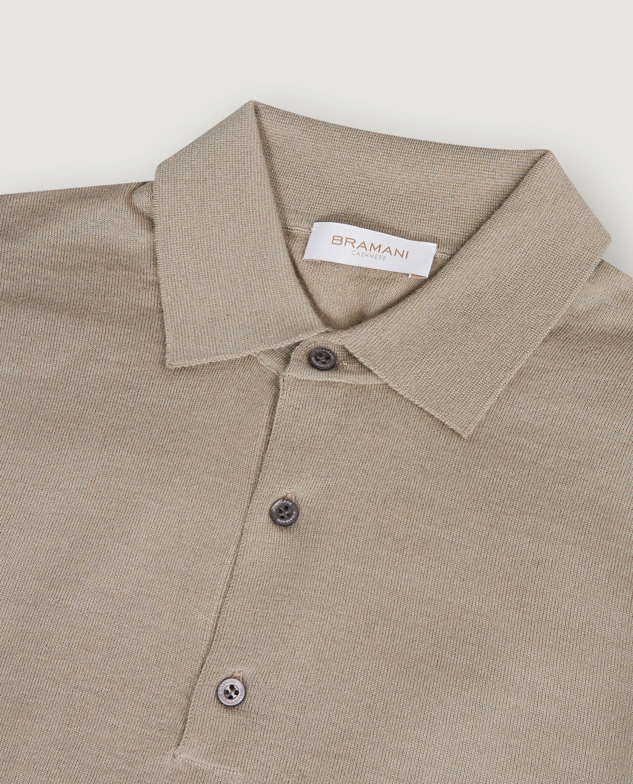 Cashmere Polo - Lichtbruin