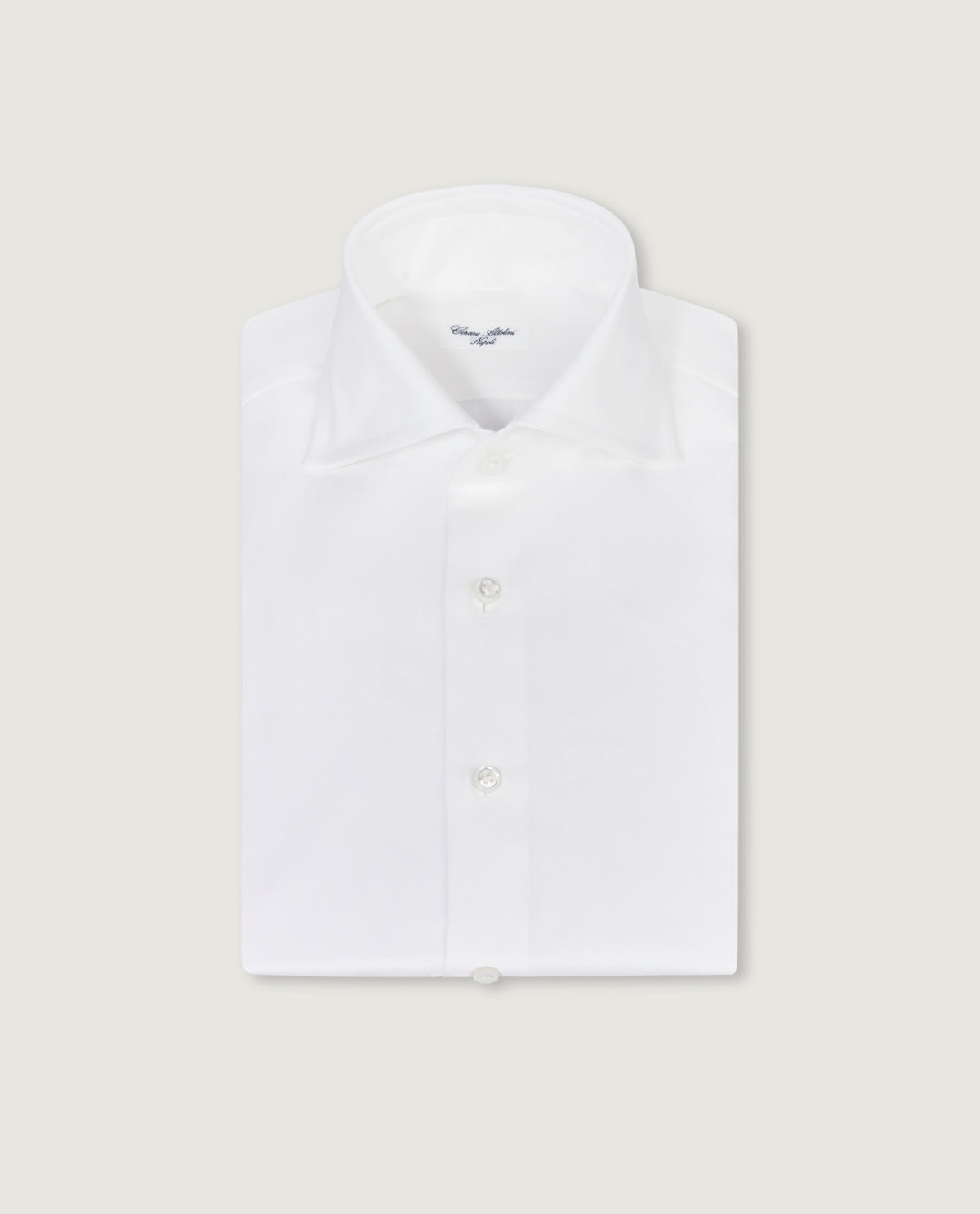 Twill Katoenen Shirt - Wit