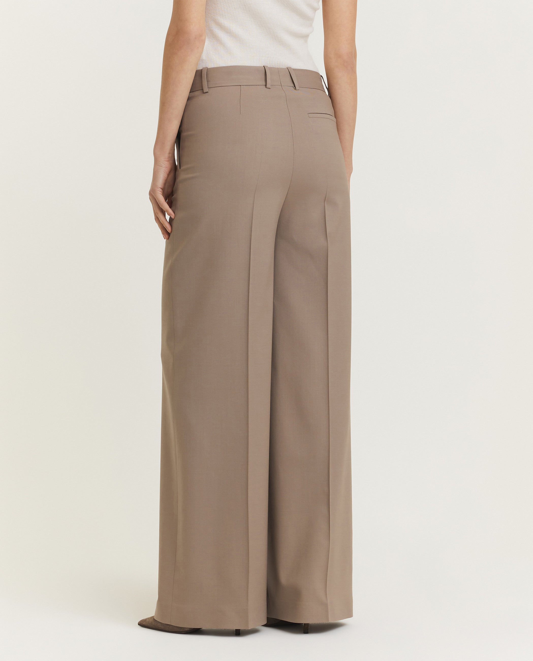 Wollen Alana broek - Lichtbruin