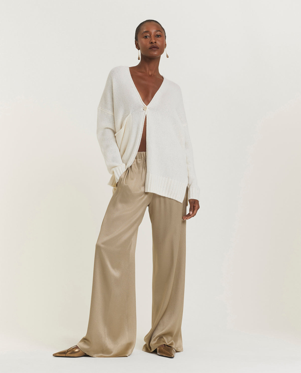 Wide leg trousers